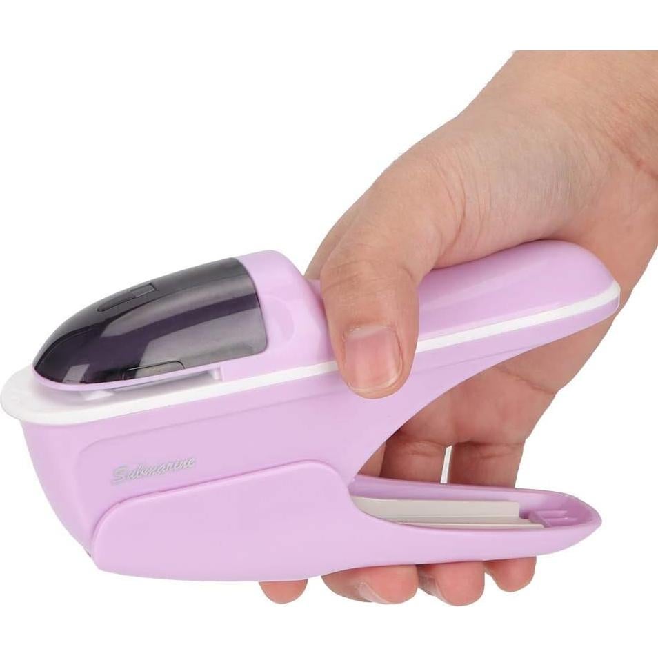 Engrapadora Sin Grapas Tomotato Mini Púrpura para Papel