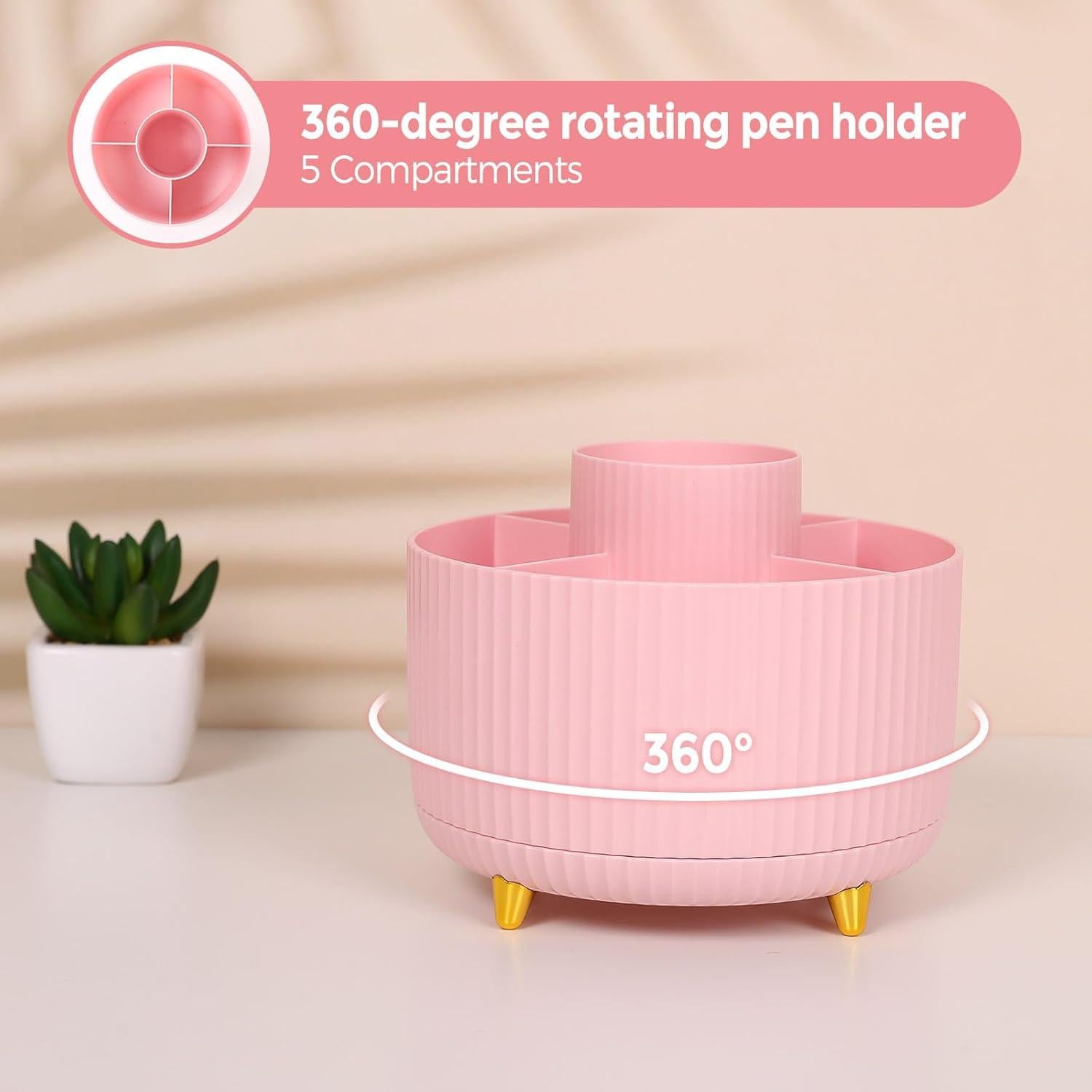 Kit de Accesorios de Escritorio SKYDUE Rosa 10 Piezas