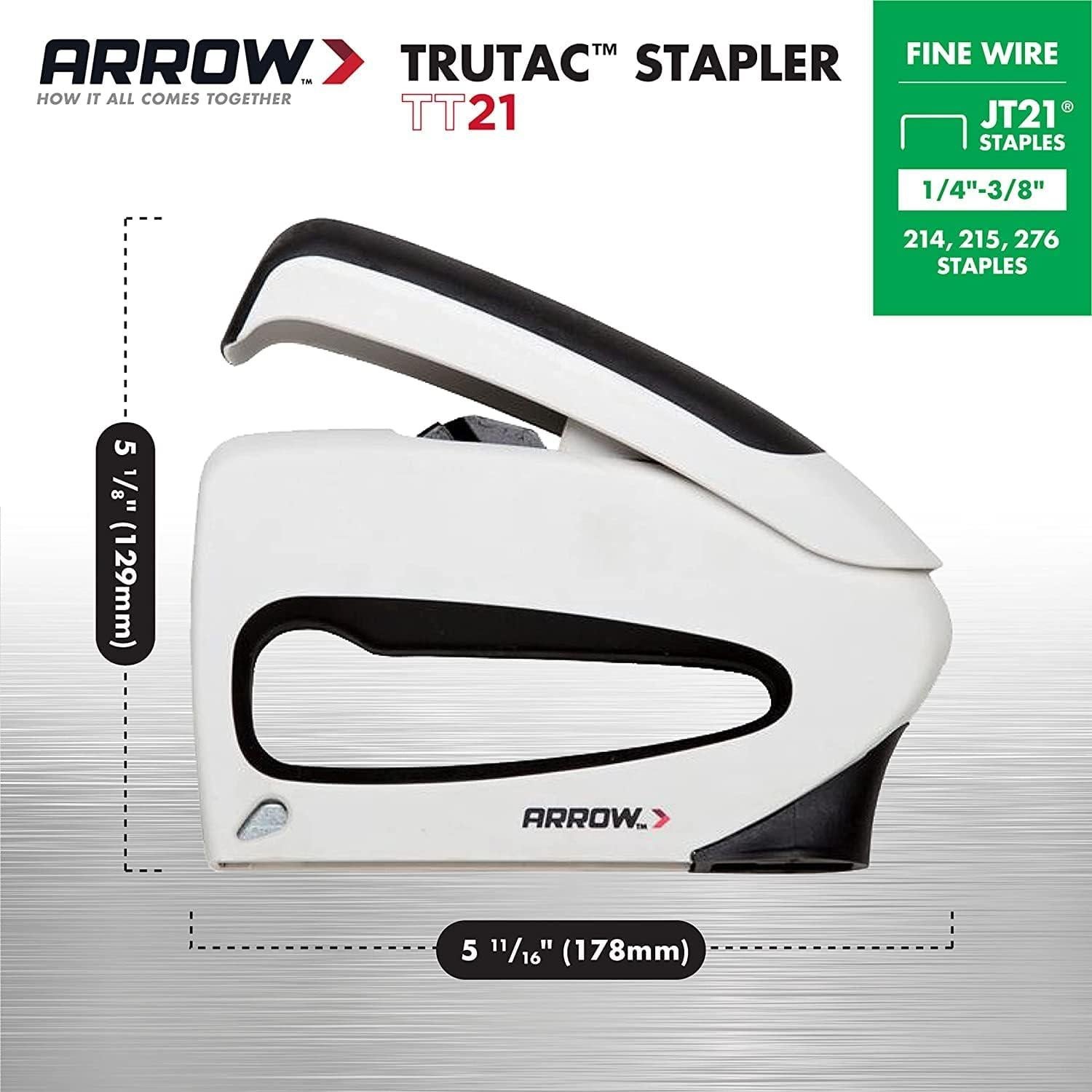 Grapadora Manual Arrow TT21 TruTac para Tapicería y Manualidades