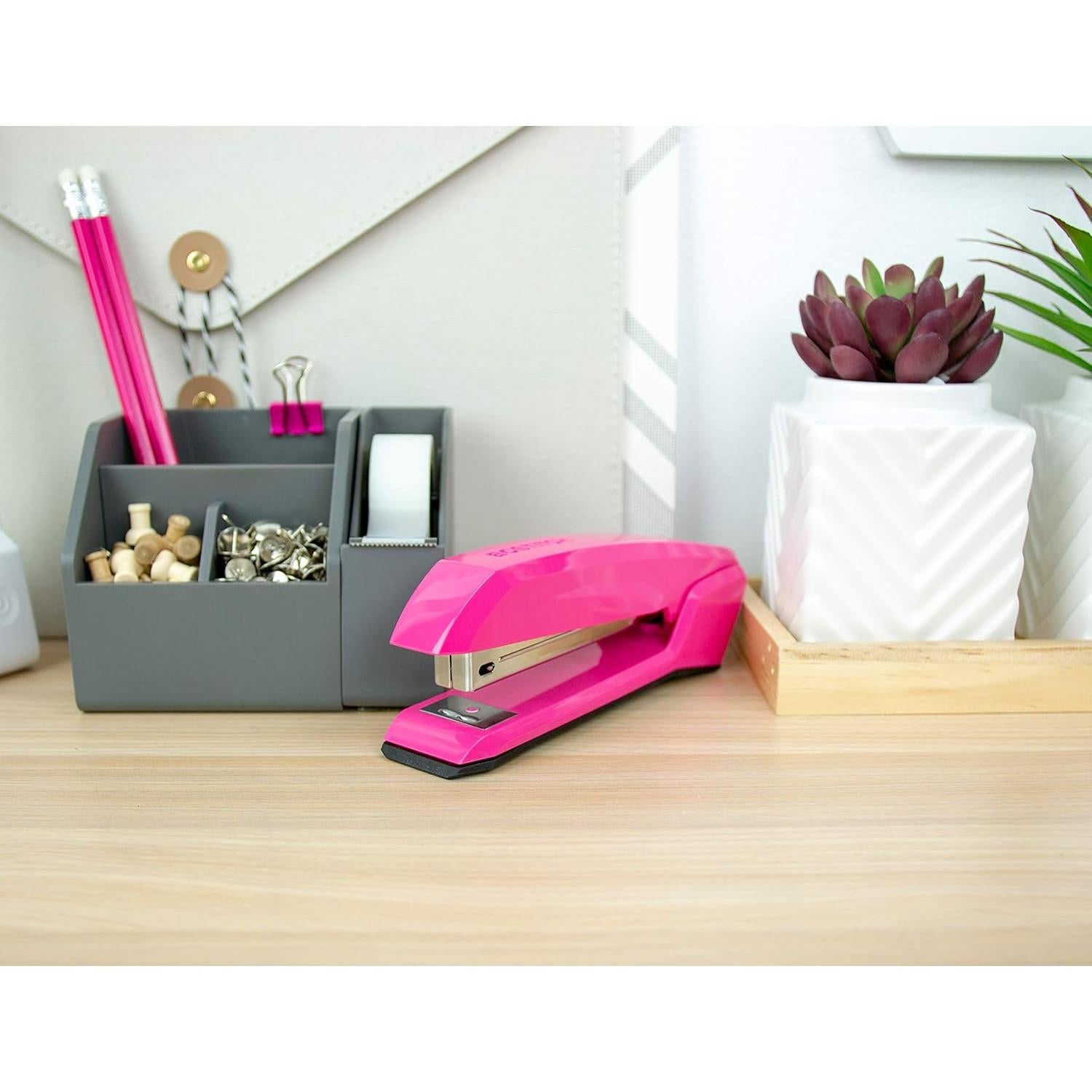 Grapadora Bostitch B210R-PINK 3 en 1 Rosa con 420 Grapas