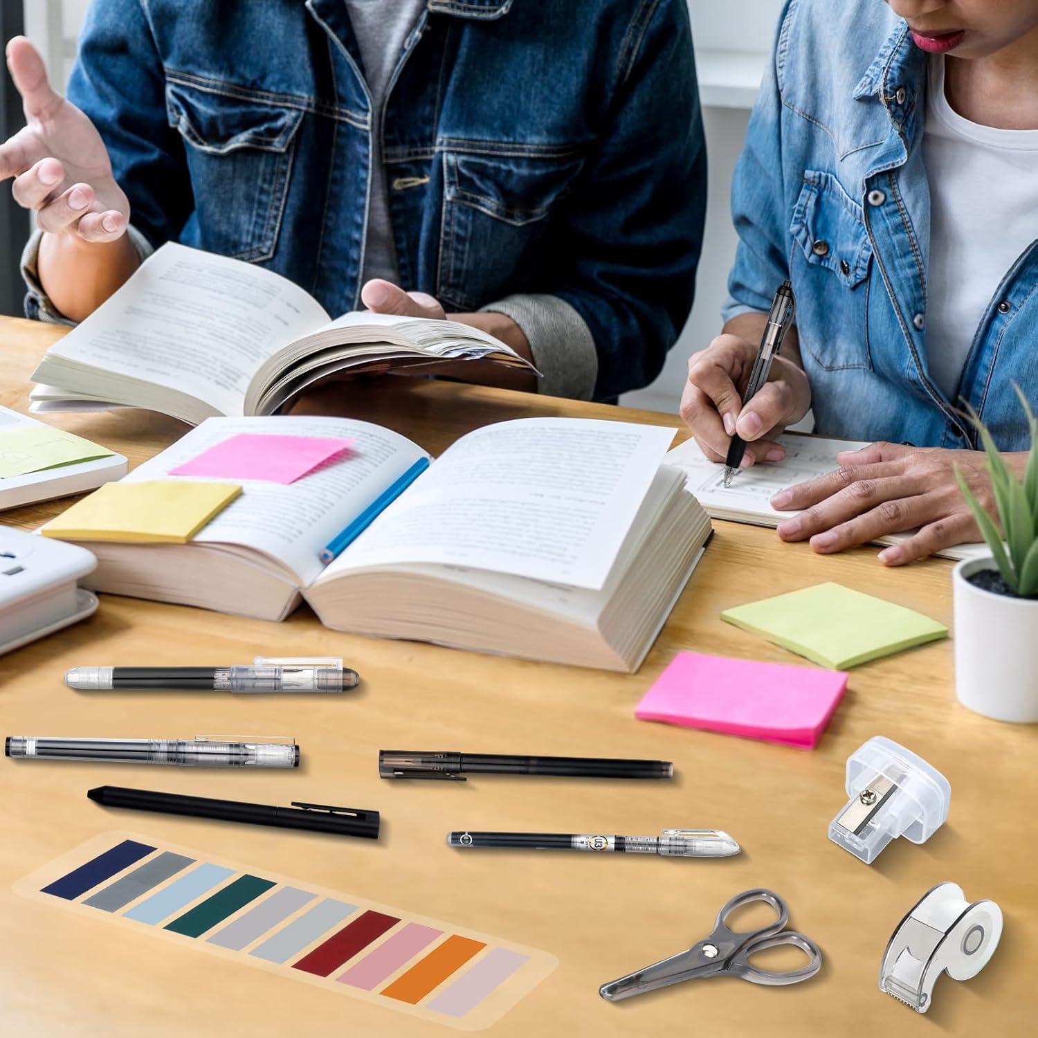 Kit de Suministros de Oficina Colarr - Grapadora, Tijeras y Más