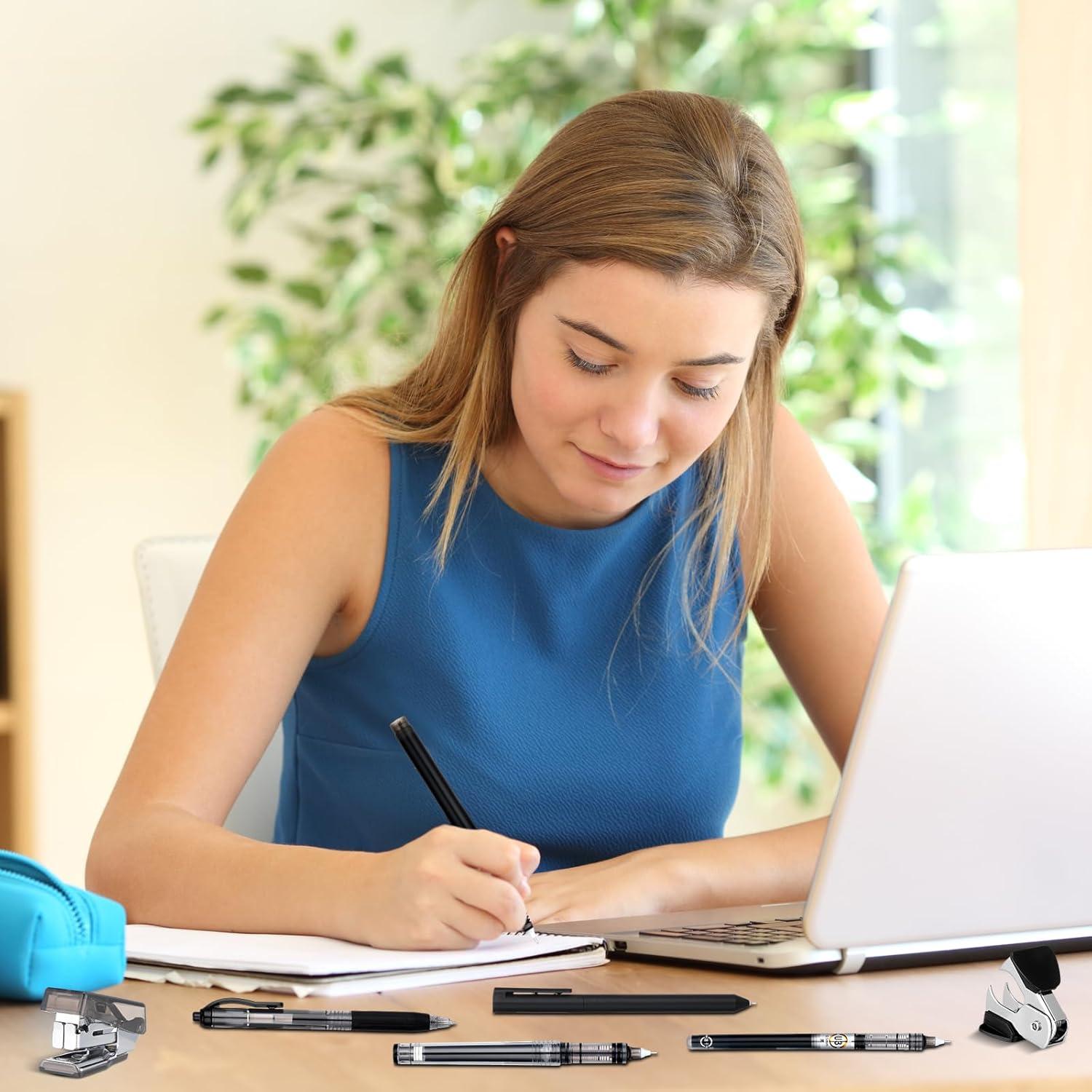 Kit de Suministros de Oficina Colarr - Grapadora, Tijeras y Más