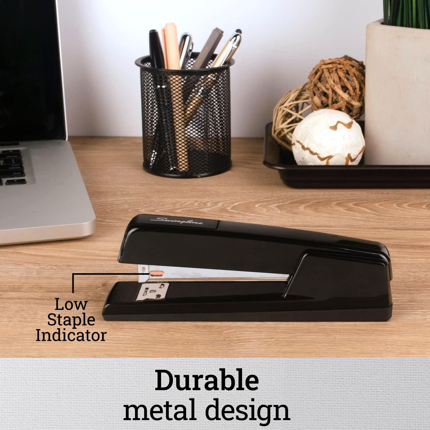 Grapadora Swingline 747 Metálica Negra 30 Hojas Sin Atascos