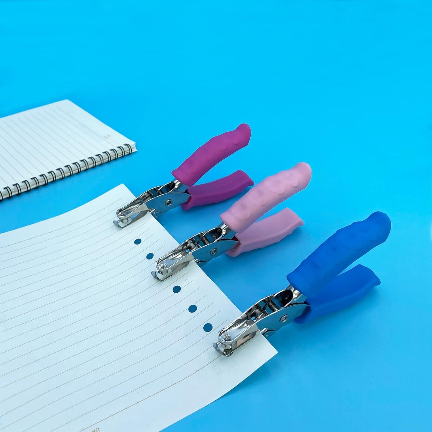 Perforadora de Papel MECHEER 1 Orificio 6.35 mm Azul