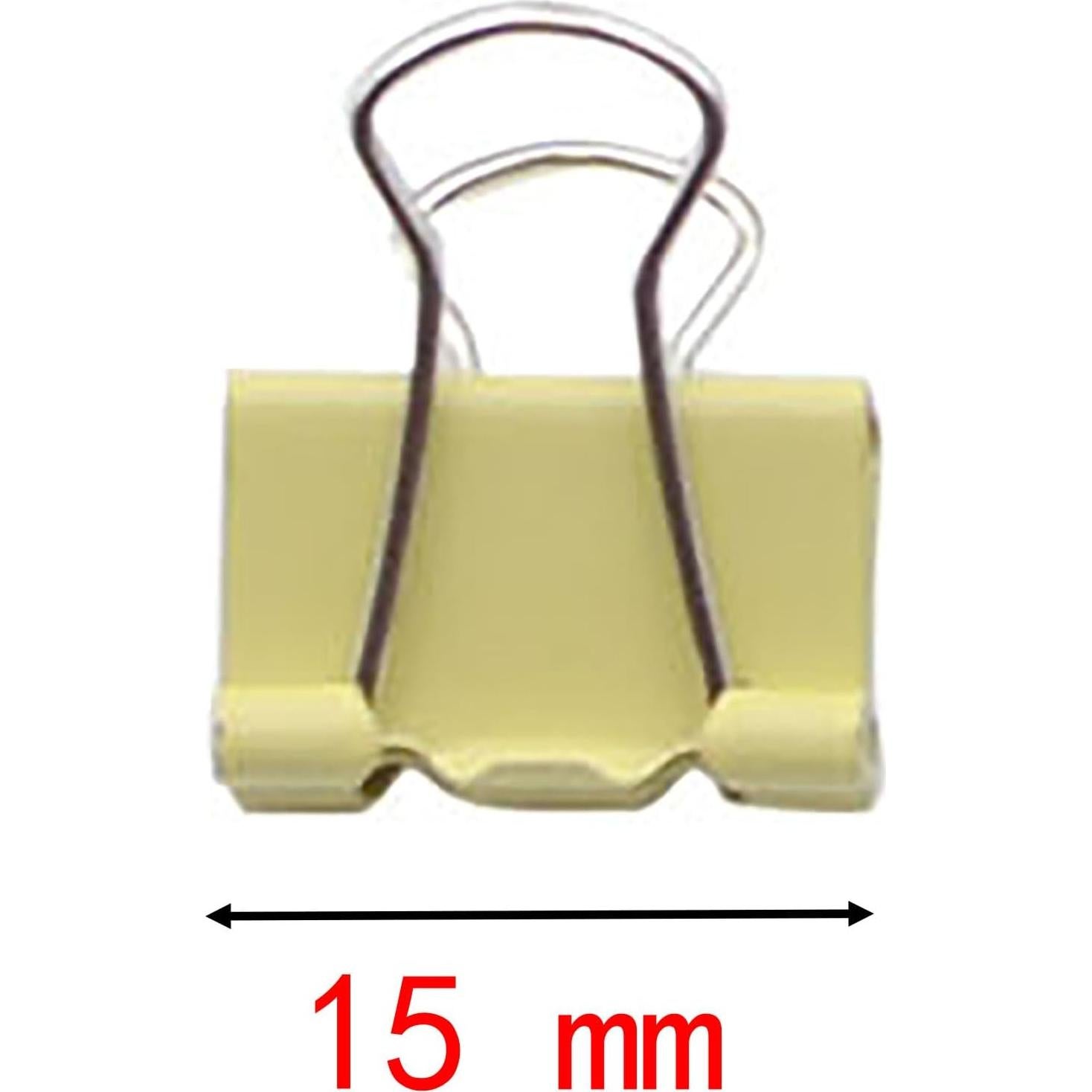 120 Clips de Binder Pequeños Multicolores YIKANGHENG 15mm