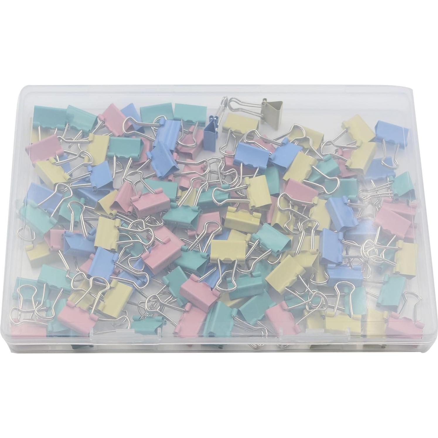 120 Clips de Binder Pequeños Multicolores YIKANGHENG 15mm