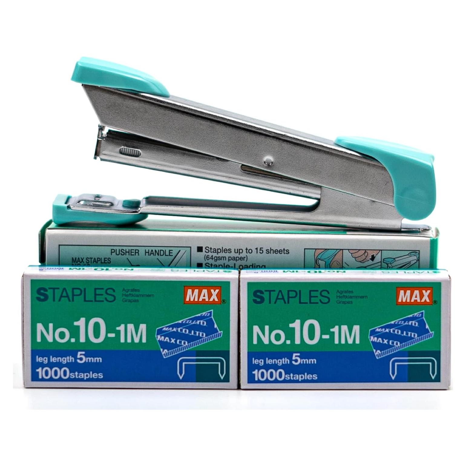 Grapadora Max HD-10 con 4000 Grapas - Ideal Oficina y Hogar