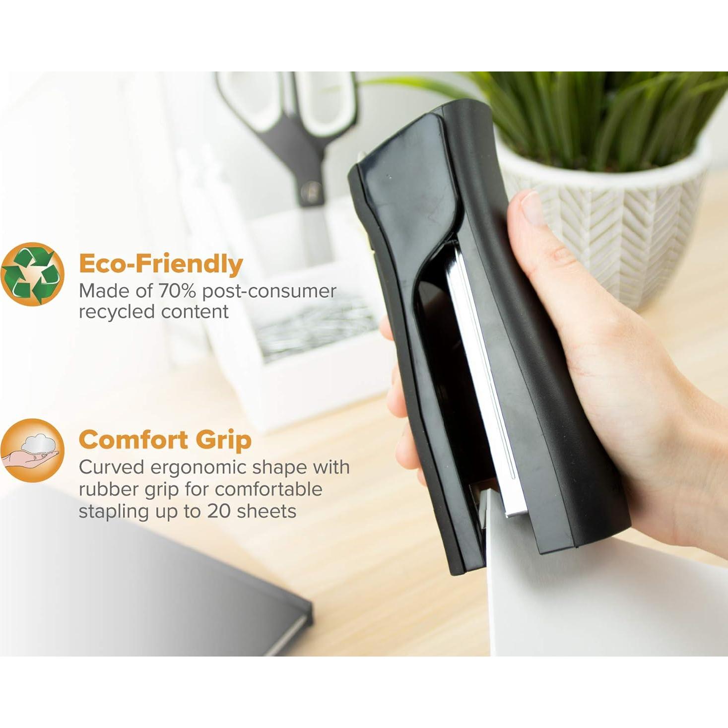 Grapadora de Pie Bostitch Dinamo Ecológica 4 en 1 Negro