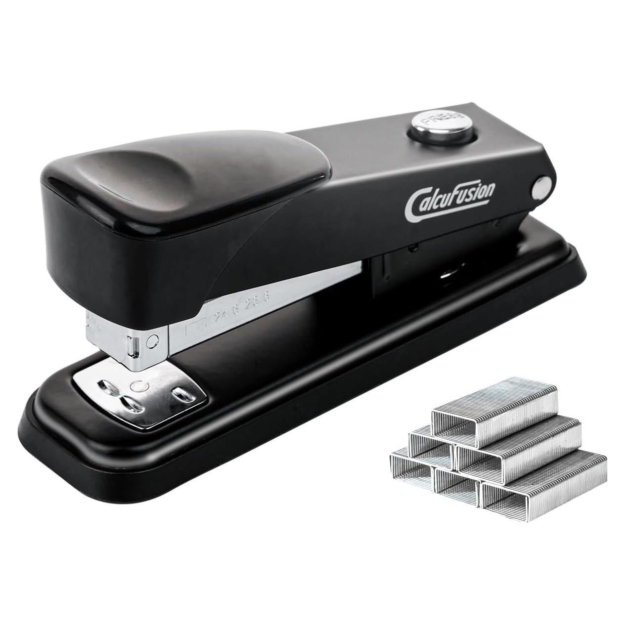 Grapadora de Escritorio Calcufusion 40 Hojas Metal Negra