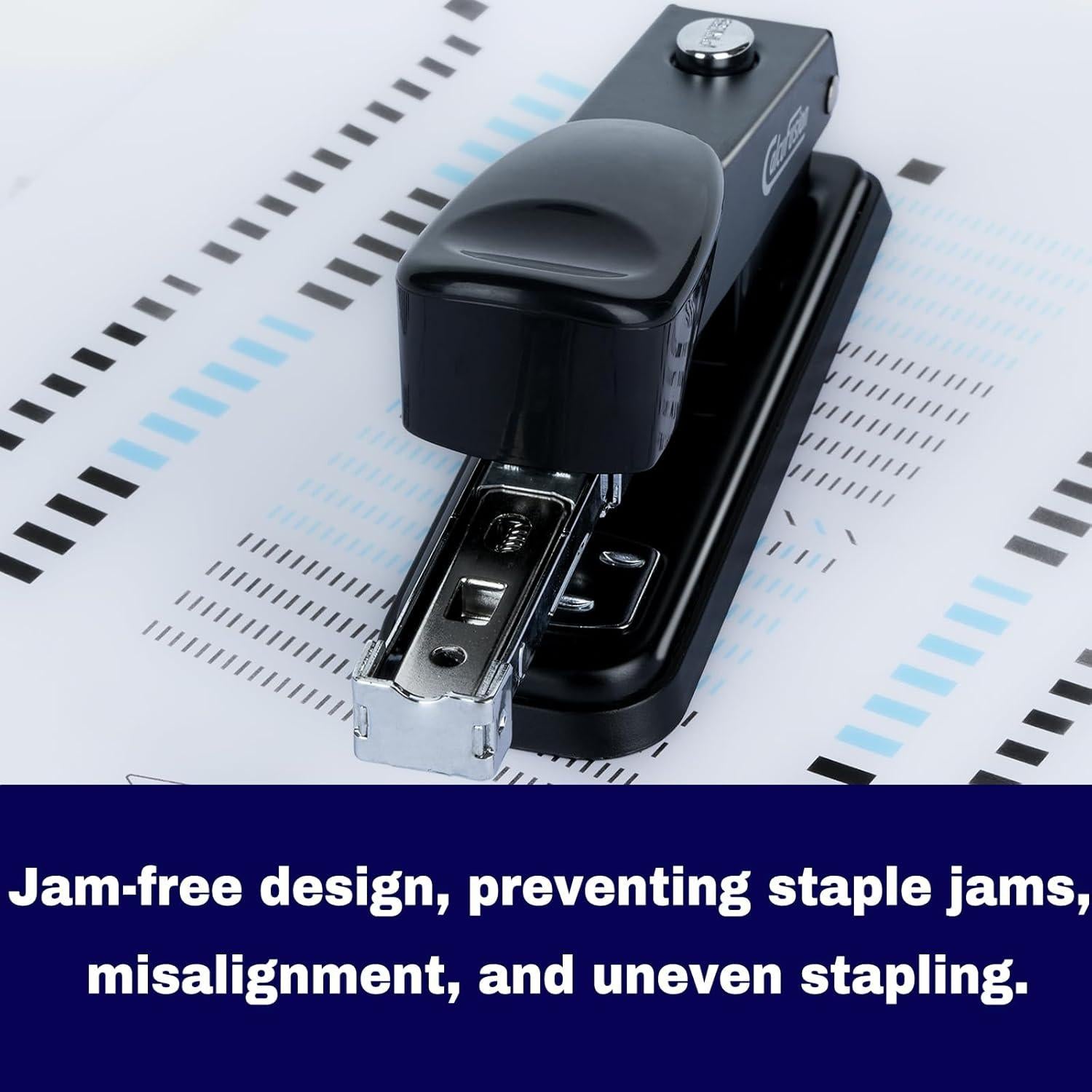 Grapadora de Escritorio Calcufusion 40 Hojas Metal Negra