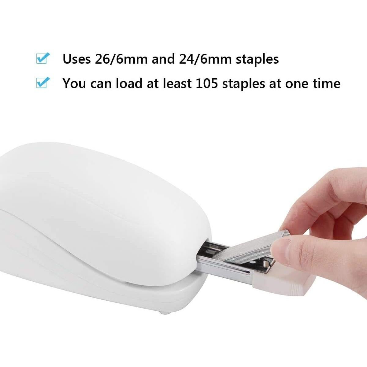 Grapadora Eléctrica Craftinova ES1203, 25 Hojas, Blanca