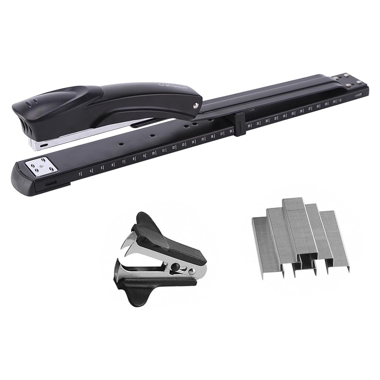 Grapadora de Largo Alcance Craftinova 3351L Negra 25 Hojas