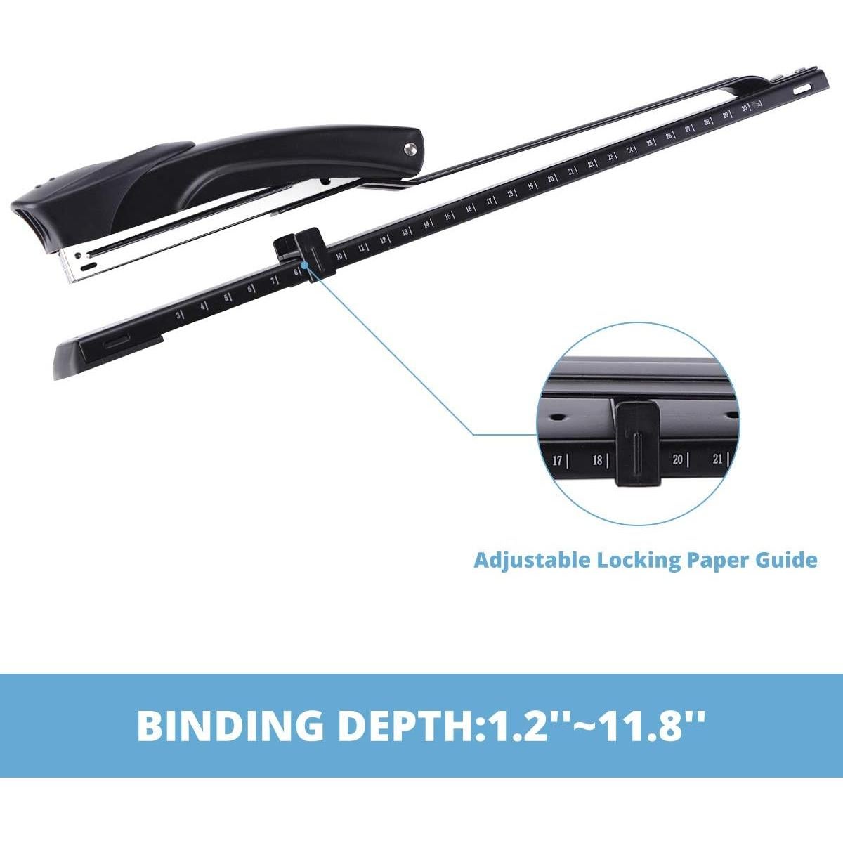 Grapadora de Largo Alcance Craftinova 3351L Negra 25 Hojas