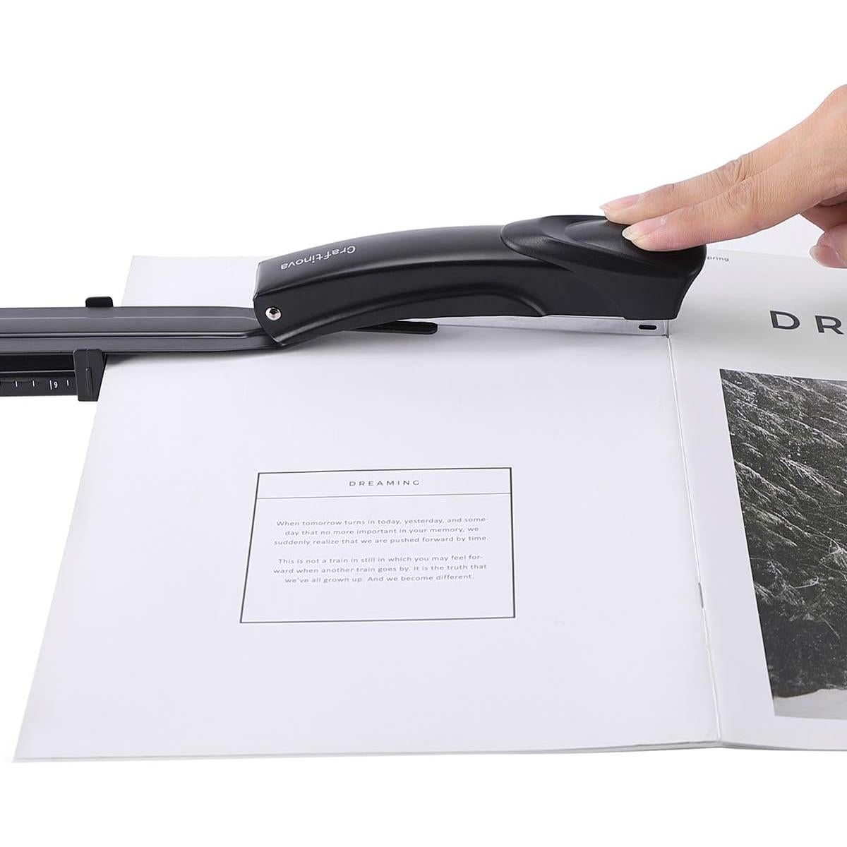 Grapadora de Largo Alcance Craftinova 3351L Negra 25 Hojas