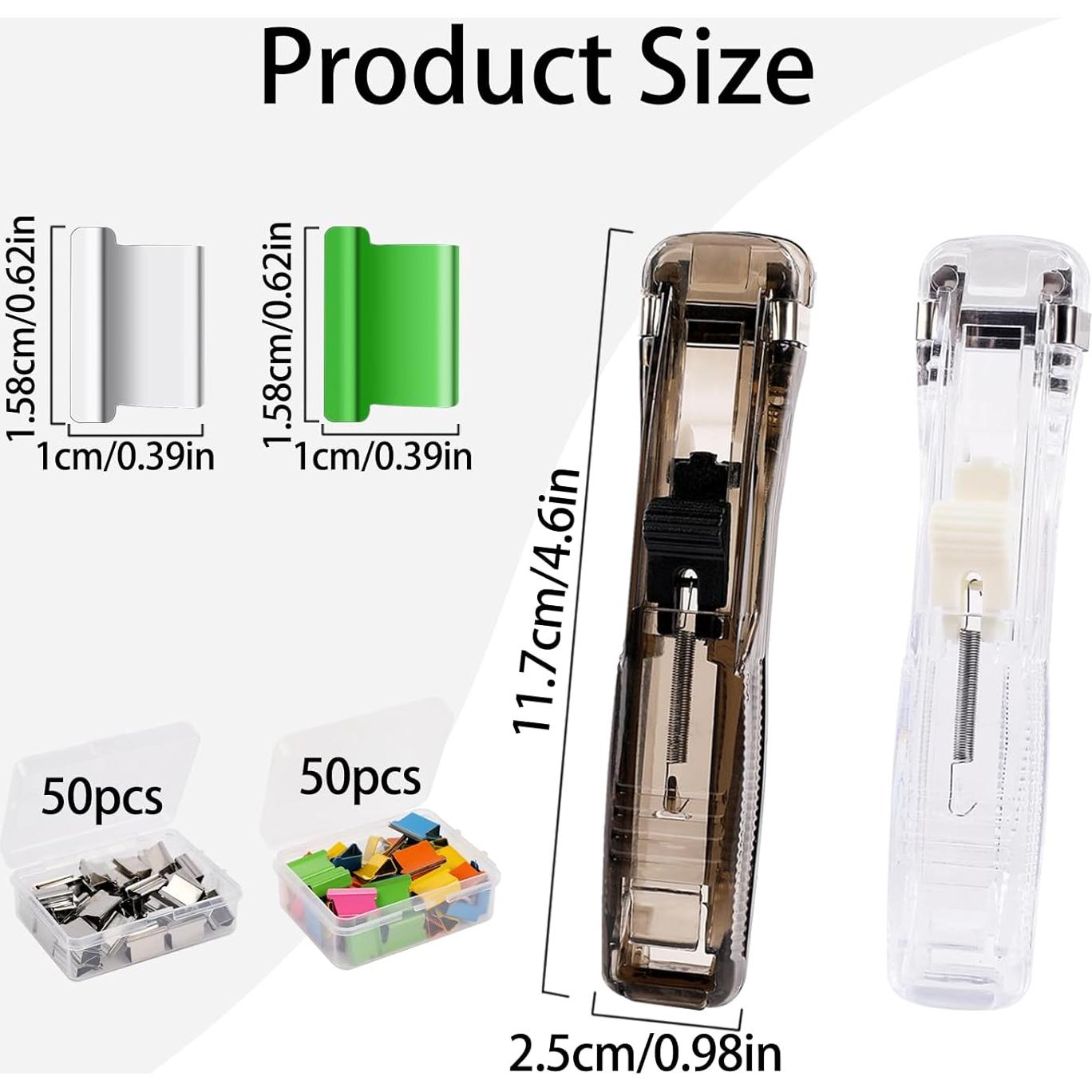 Dispensador de Clips de Papel Styquenzer con 100 Recargas