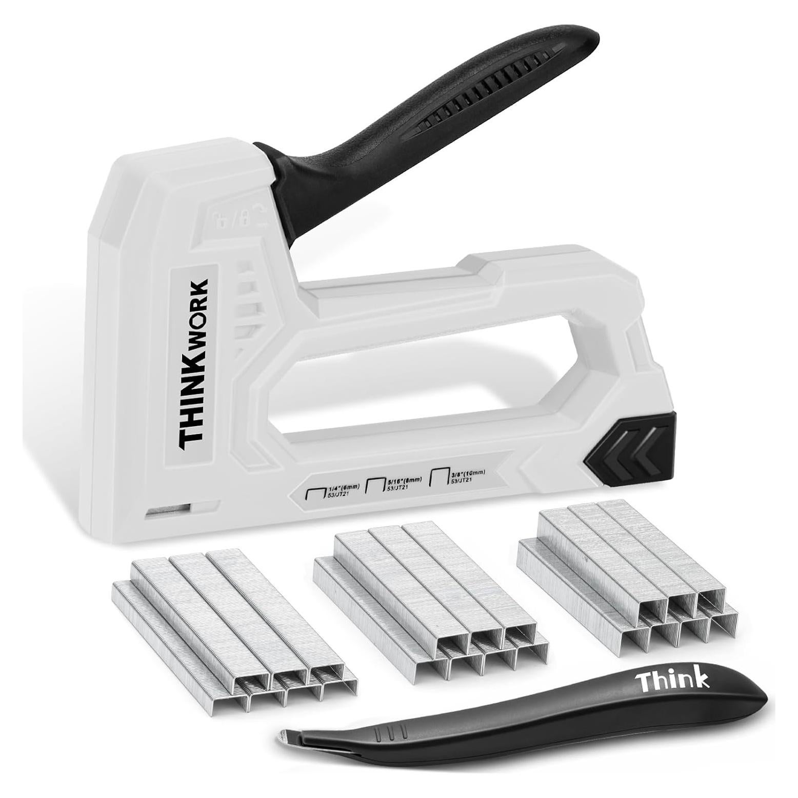 Grapadora de Uso Ligero THINKWORK Gris con 1600 Grapas JT21