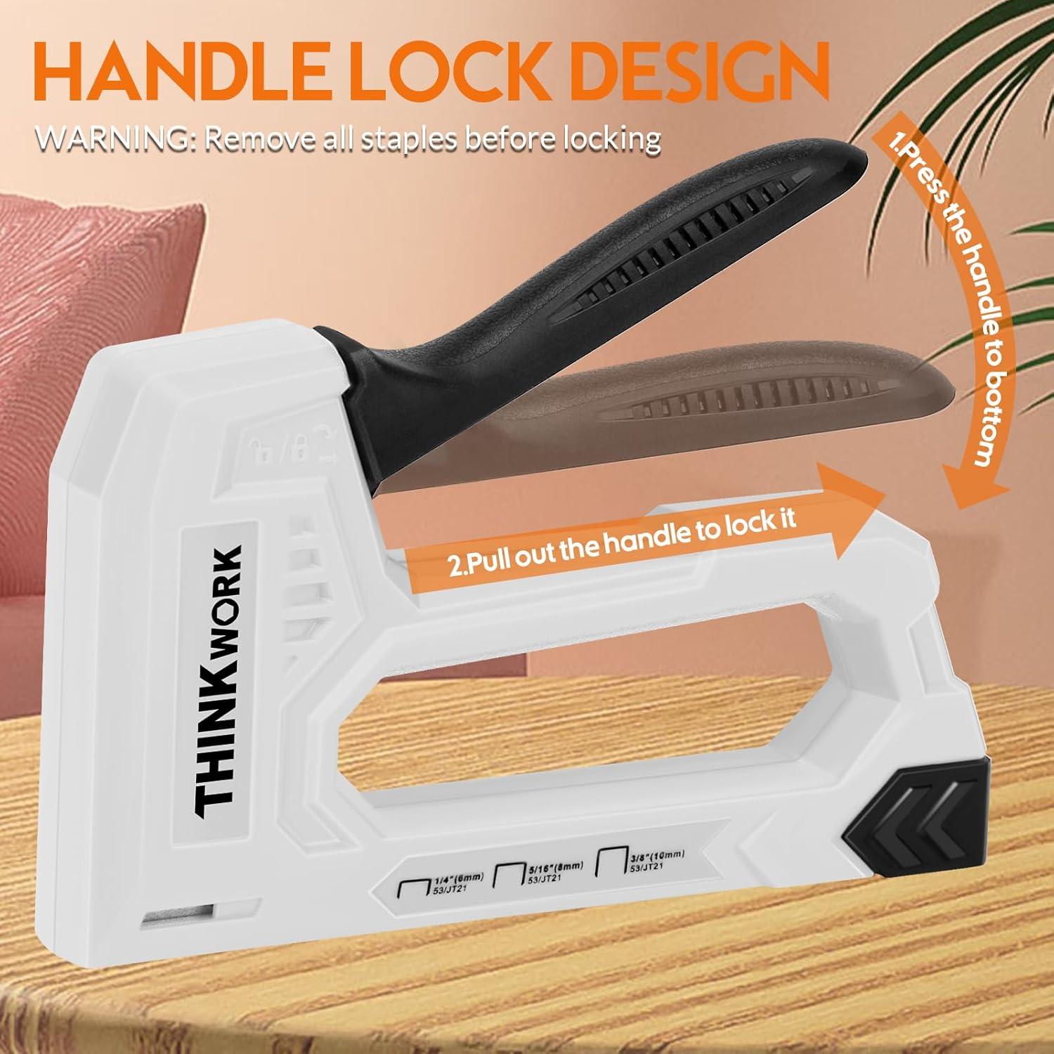 Grapadora de Uso Ligero THINKWORK Gris con 1600 Grapas JT21