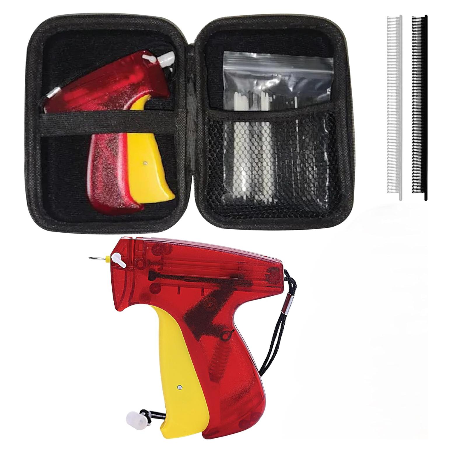 Mini Pistola Adhesiva NAMAPRODX con 4500 Sujetadores - Roja