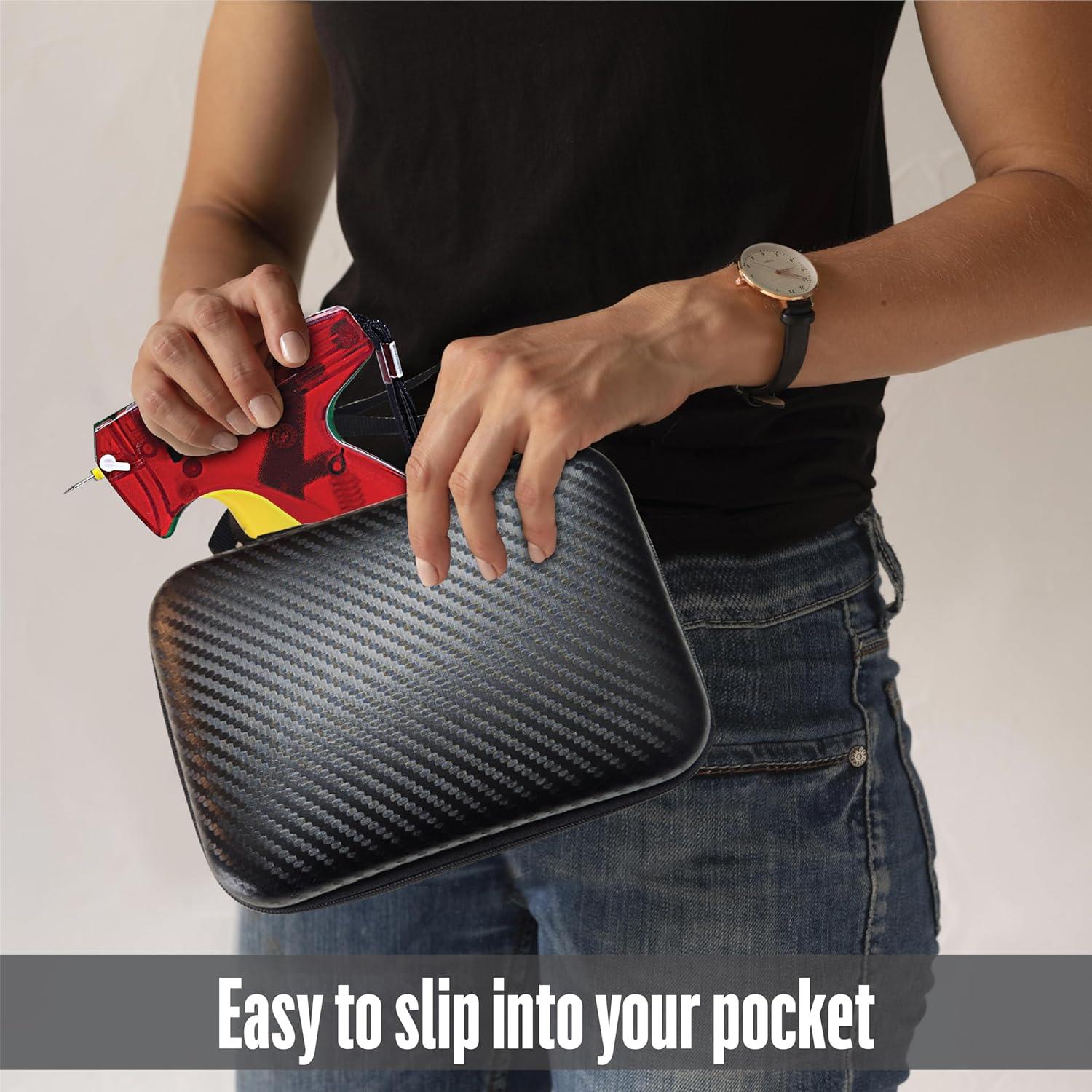 Mini Pistola Adhesiva NAMAPRODX con 4500 Sujetadores - Roja