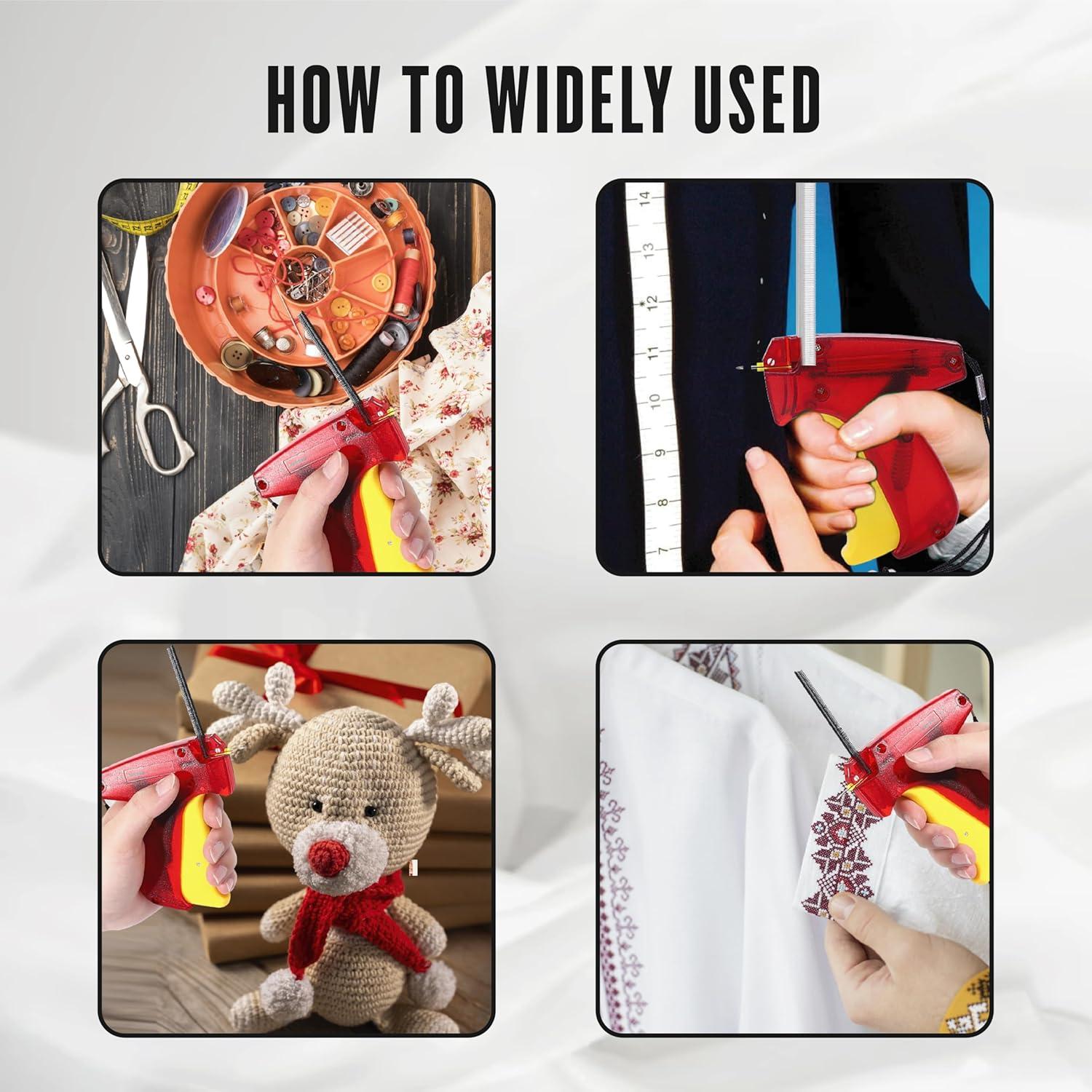 Mini Pistola Adhesiva NAMAPRODX con 4500 Sujetadores - Roja