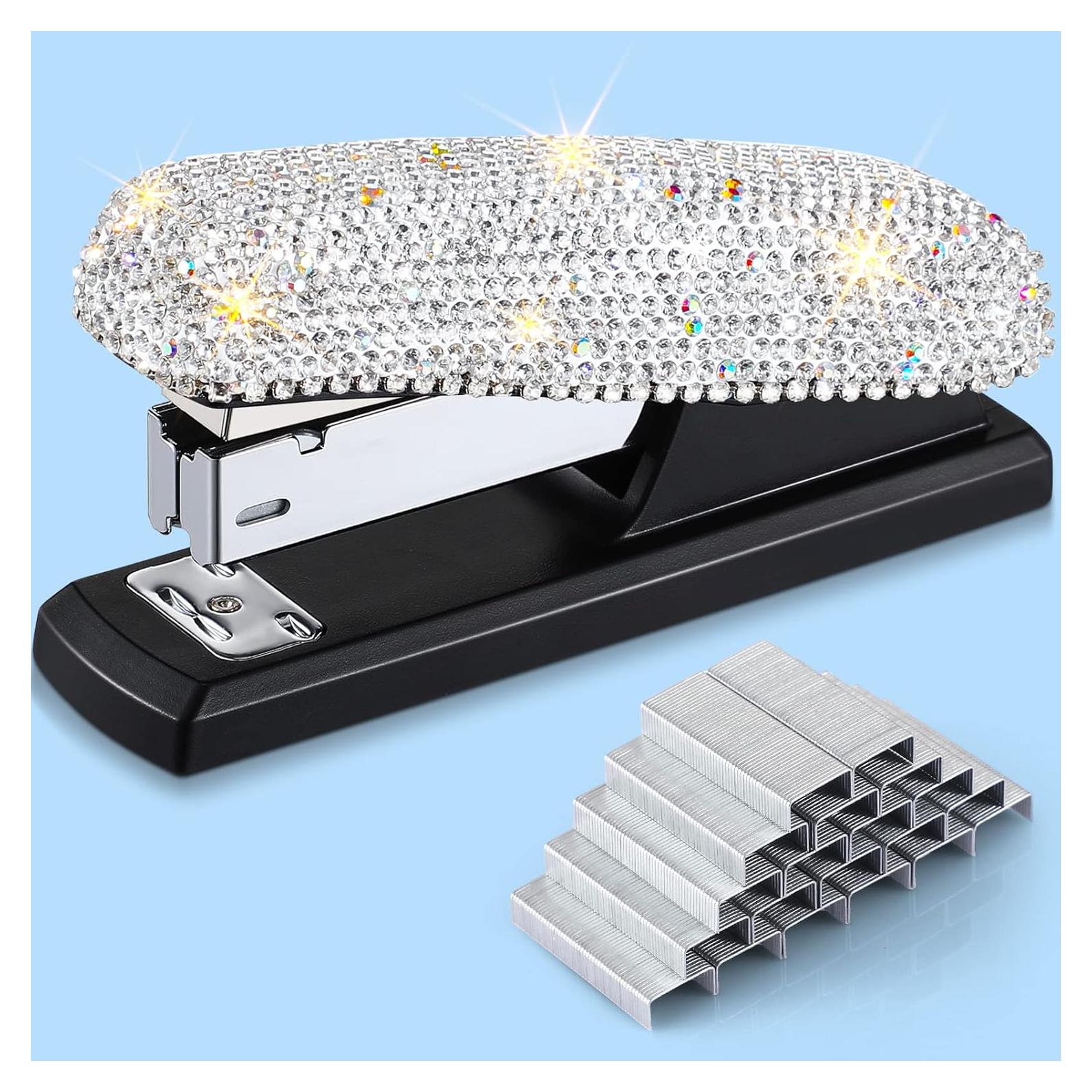 Grapadora de Cristal Yexiya Plata con 100 Grapas - Elegante