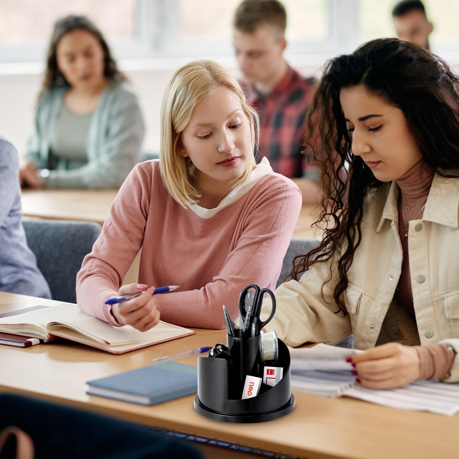 Juego de Suministros de Oficina Deli 1045 Pcs Organizador Negro