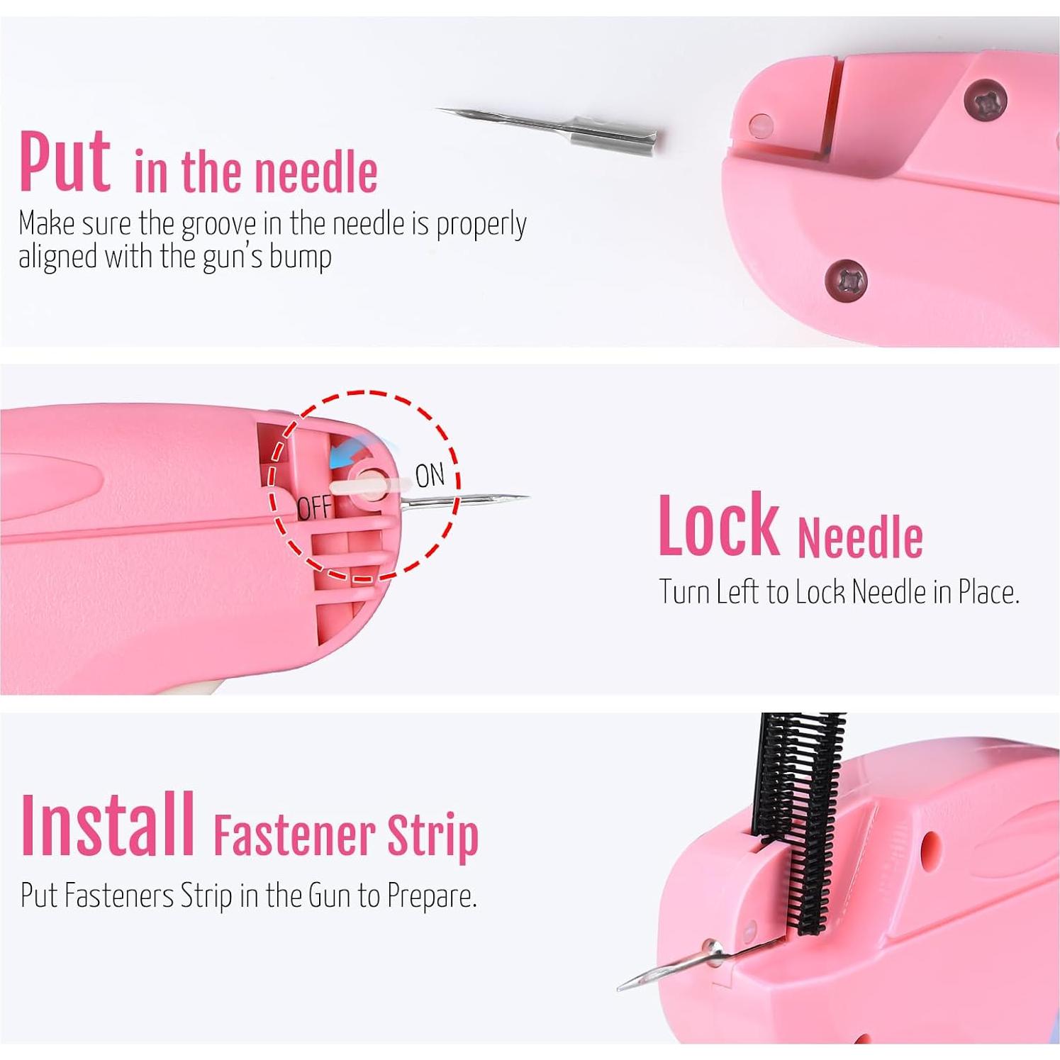 Pistola de Puntadas HABGP para Ropa con 2000 Sujetadores