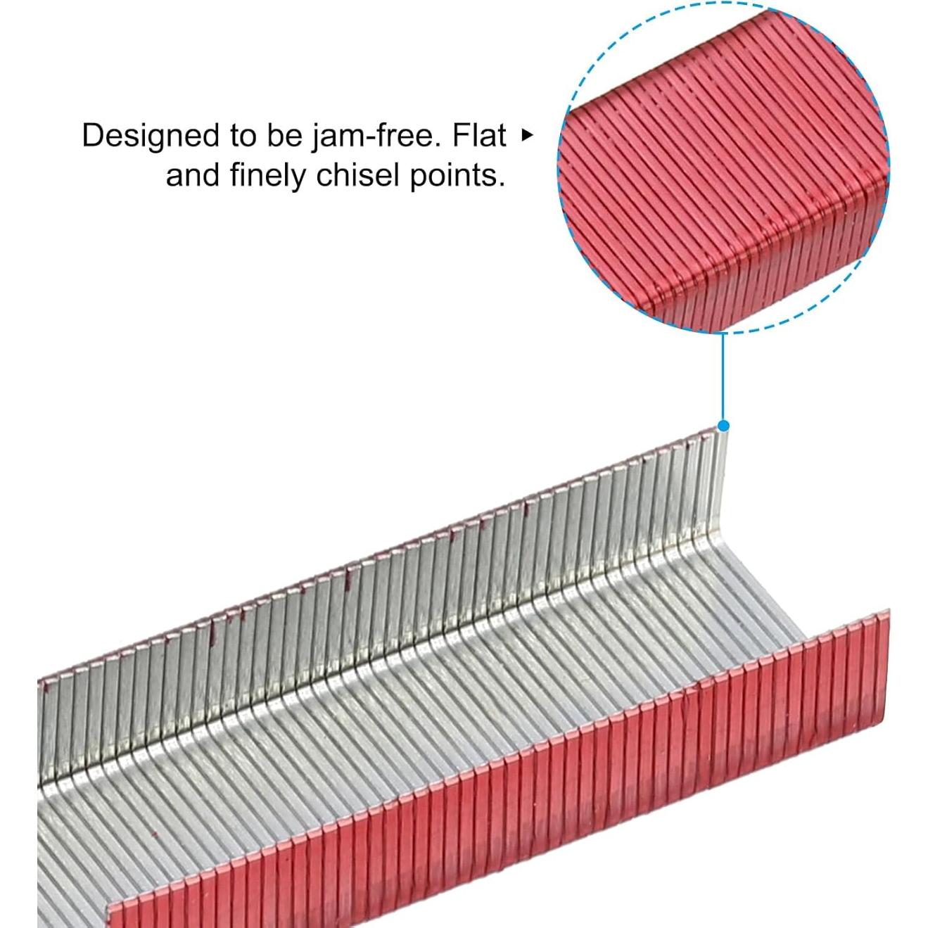 Grapas para Grapadora PATIKIL #10 Rojo 2000 Unidades Sin Atascos