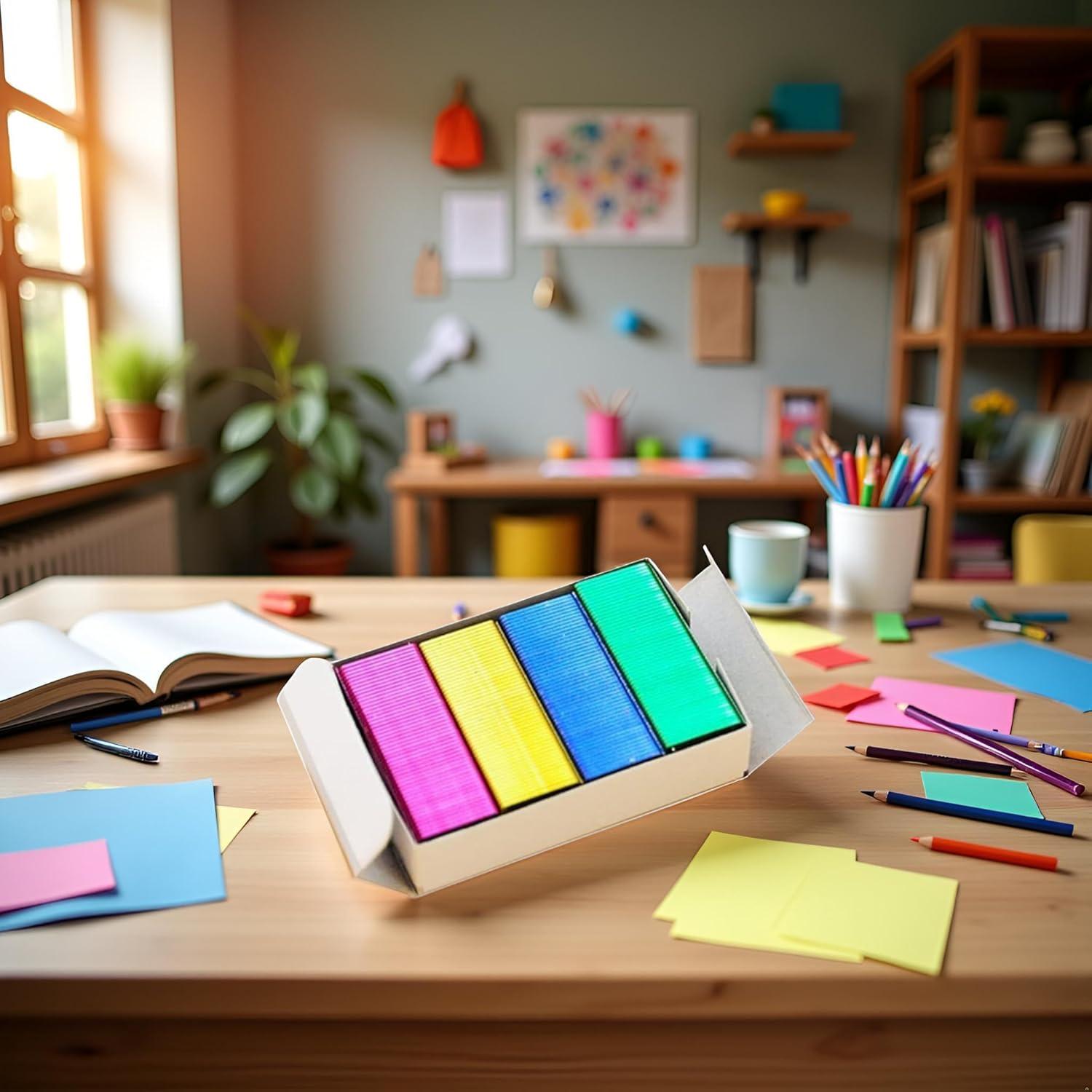 800 Mini Grapas de Color Sluswallow 24x6mm Oficina Manualidades