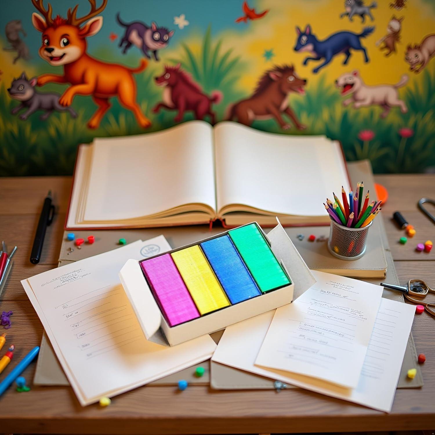 800 Mini Grapas de Color Sluswallow 24x6mm Oficina Manualidades