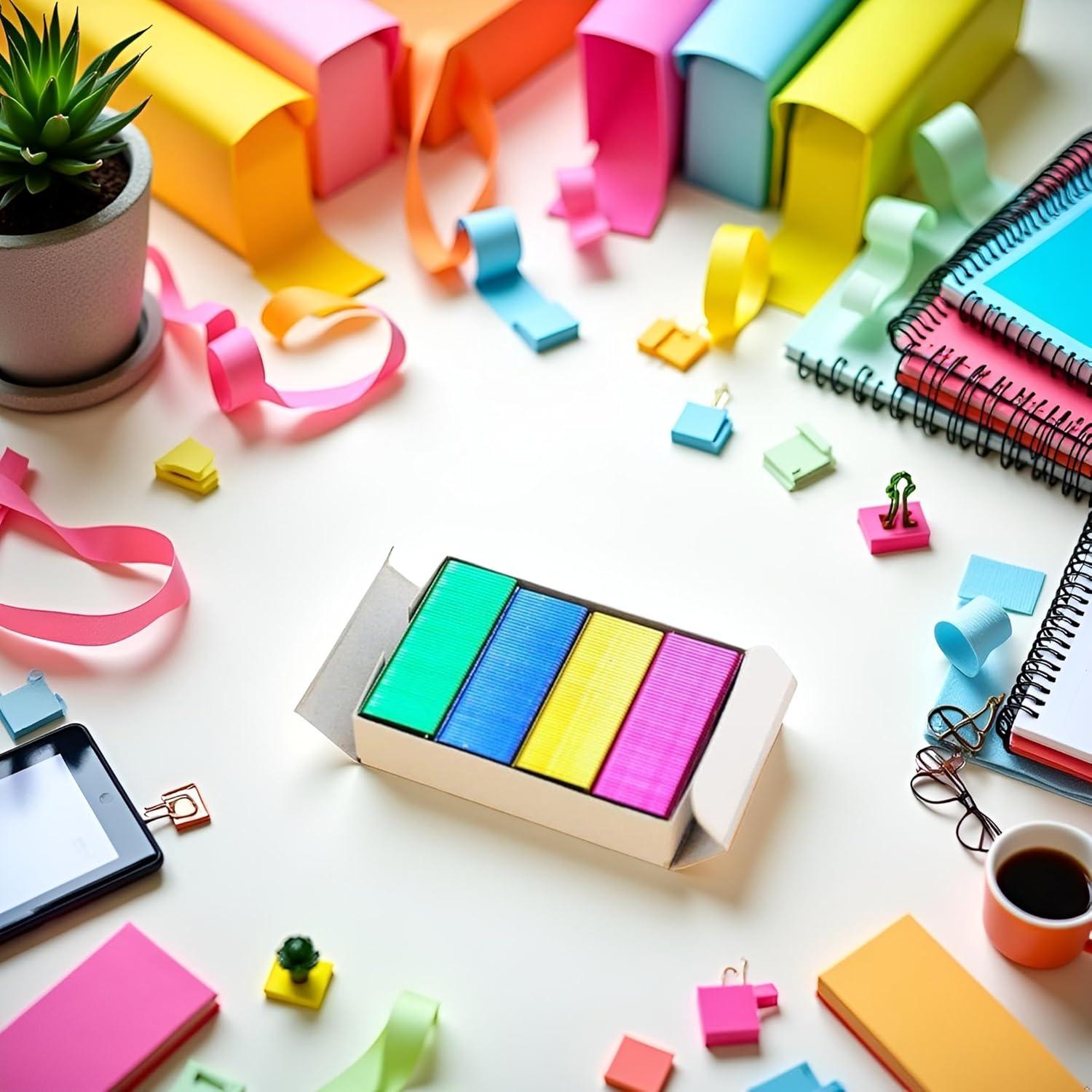 800 Grapas Mini Coloridas 12x6mm SquarezhenBo Suministros Oficina