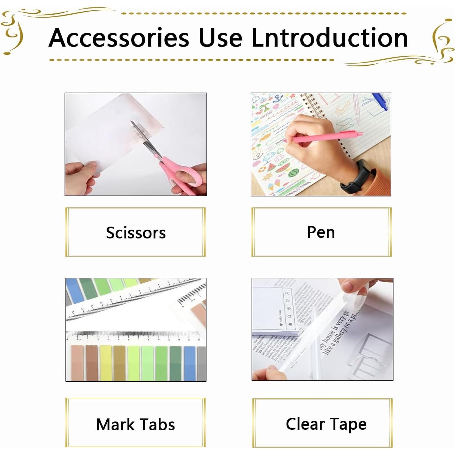 Juego de Suministros de Oficina Musejoy 9 en 1 Rosa