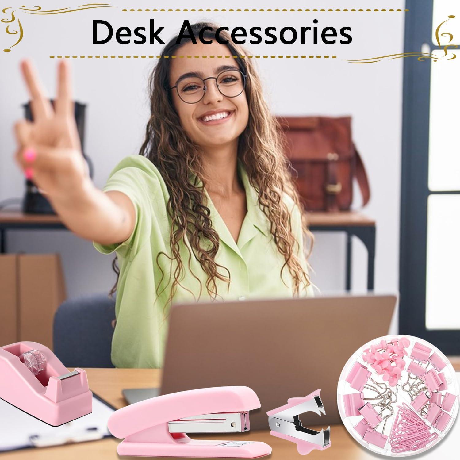 Juego de Suministros de Oficina Musejoy 9 en 1 Rosa