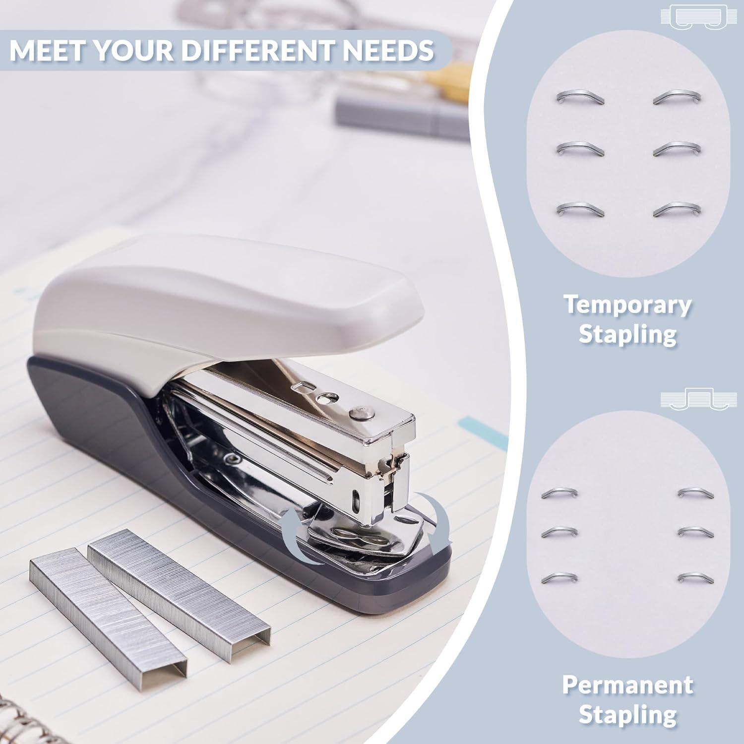 Grapadora NEEWAY Sin Esfuerzo 25 Hojas Blanca + 1000 Grapas