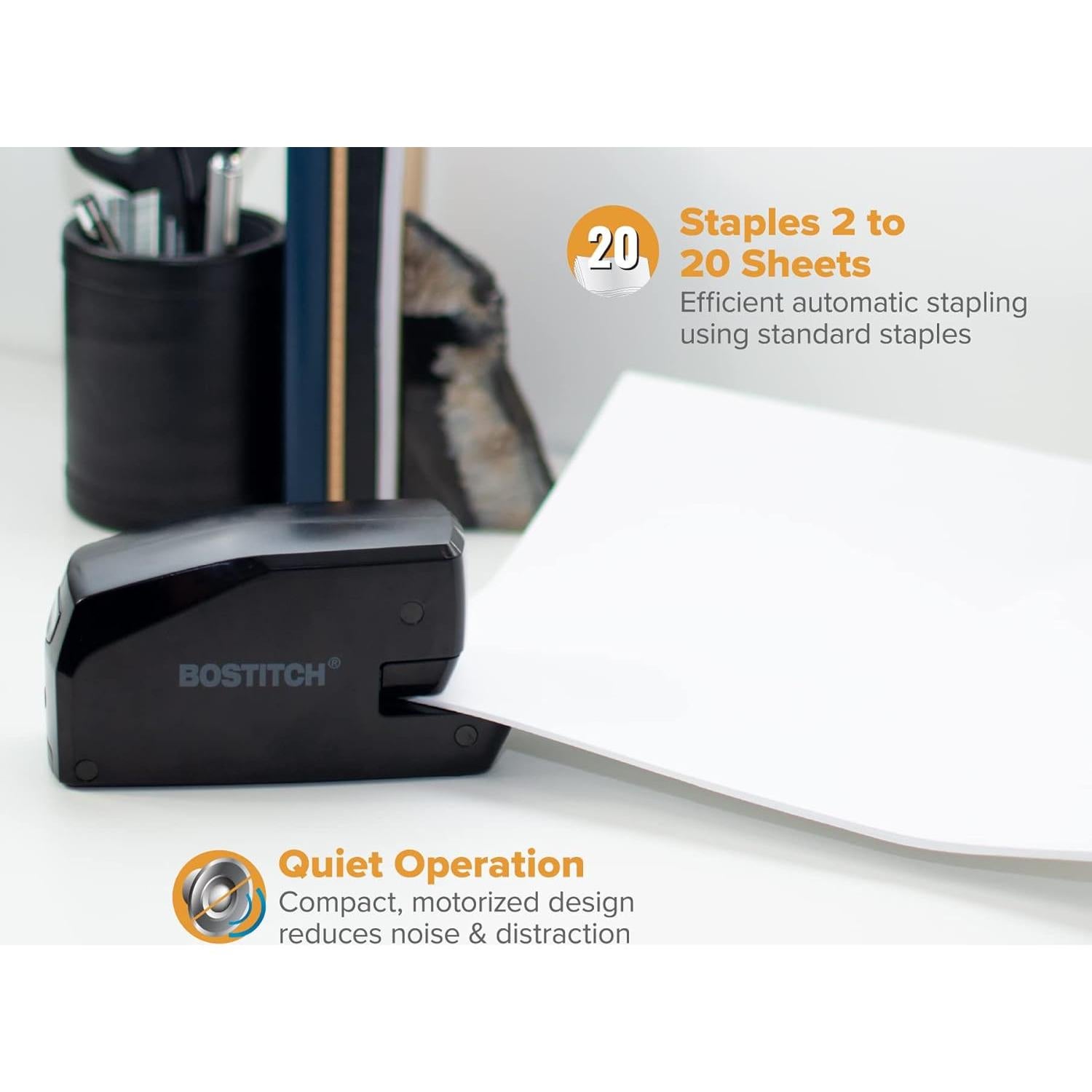 Grapadora Eléctrica Portátil Bostitch MDS20-BLK 20 Hojas