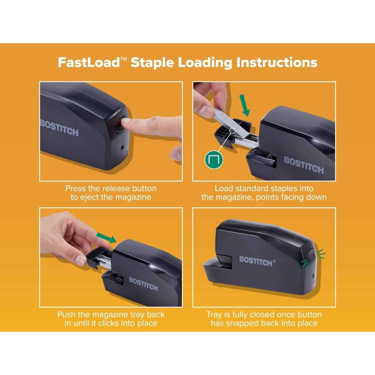 Grapadora Eléctrica Portátil Bostitch MDS20-BLK 20 Hojas