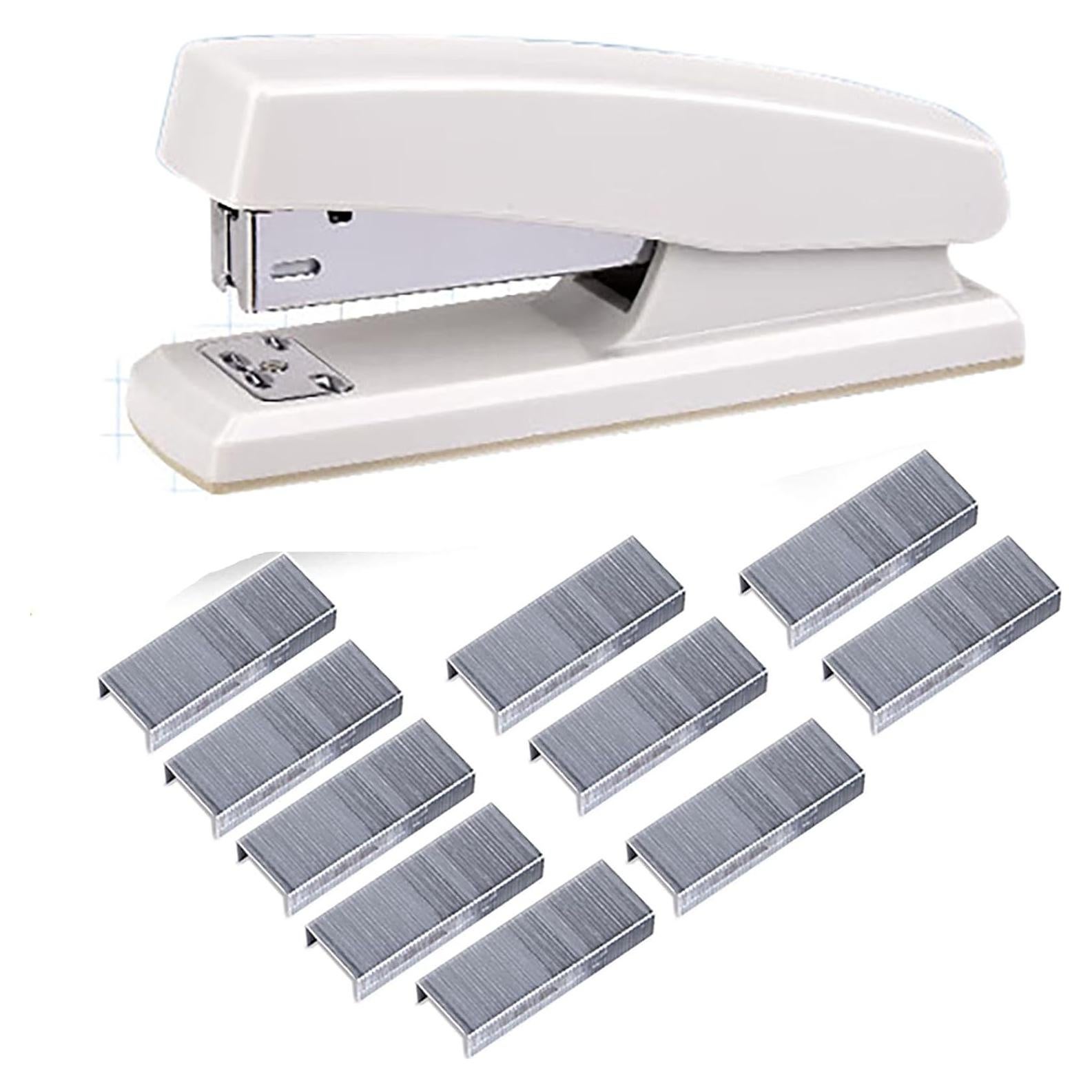 Grapadora de Escritorio Yansanido Blanca 20 Hojas 500 Grapas