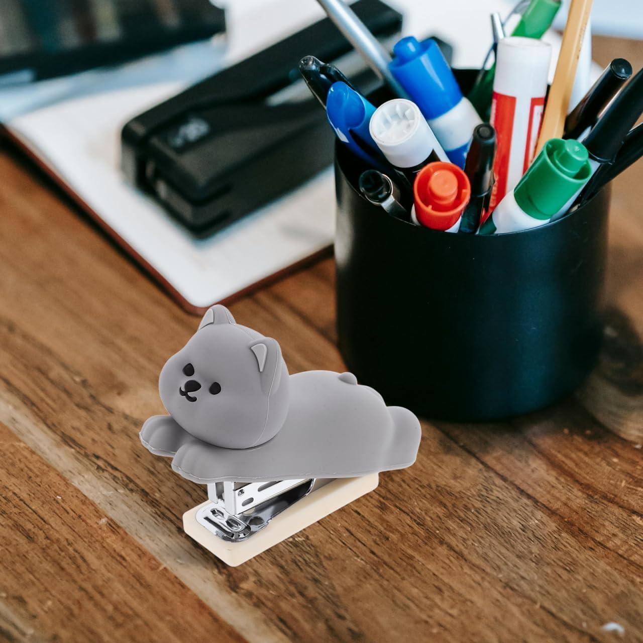 Grapadora de Escritorio VILLCASE de Silicona PVC Gris 9.5x7.5cm