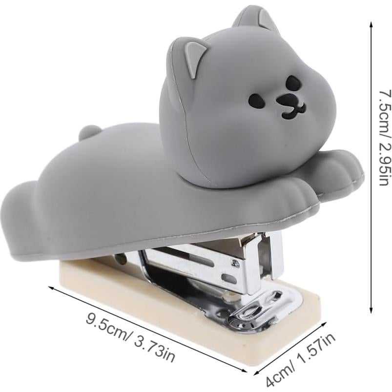 Grapadora de Escritorio VILLCASE de Silicona PVC Gris 9.5x7.5cm