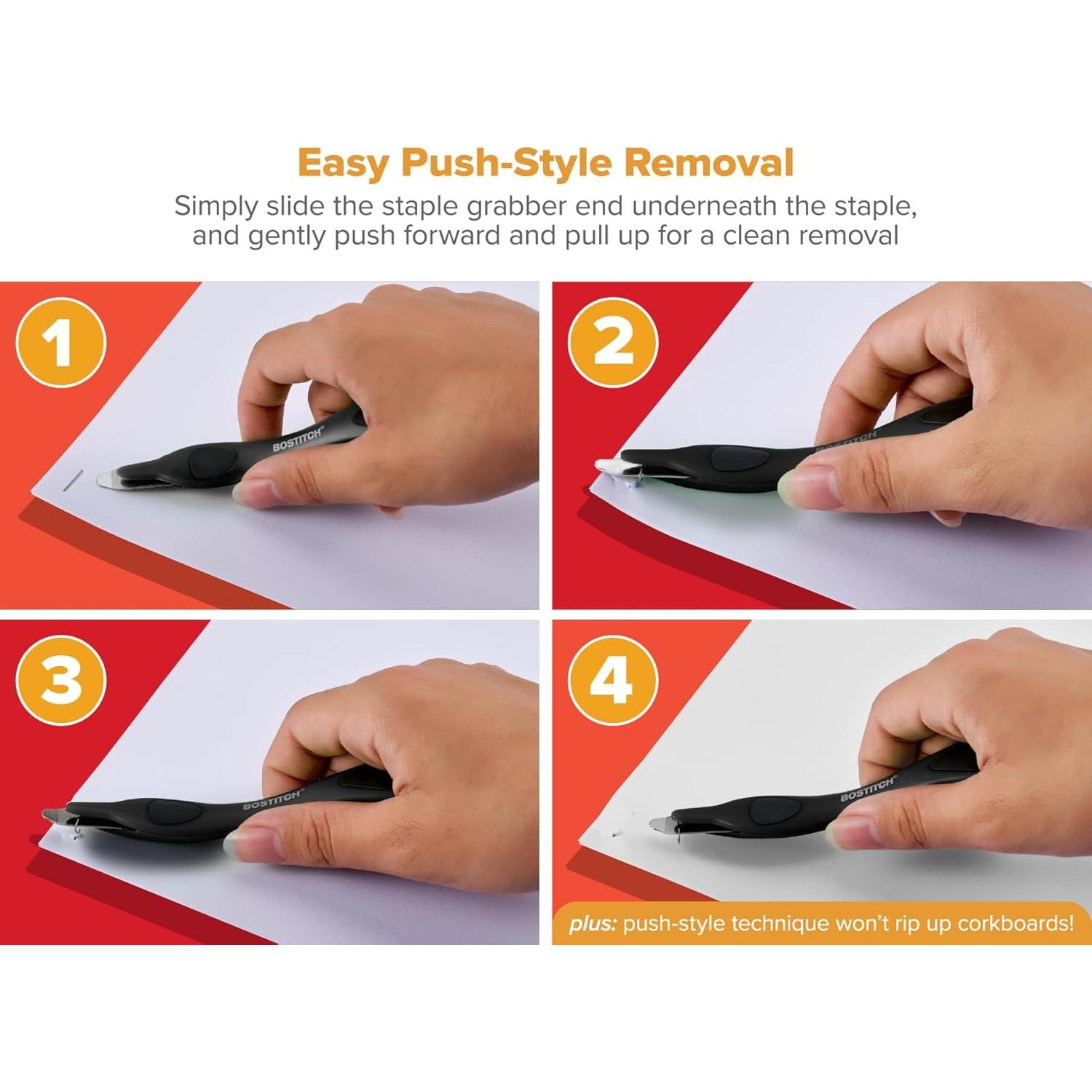 Grapadora Bostitch Titan Metal Negra 50 Hojas Sin Atascos