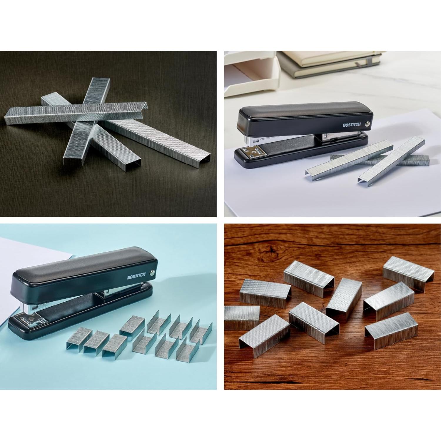 Grapadora Bostitch Titan Metal Negra 50 Hojas Sin Atascos