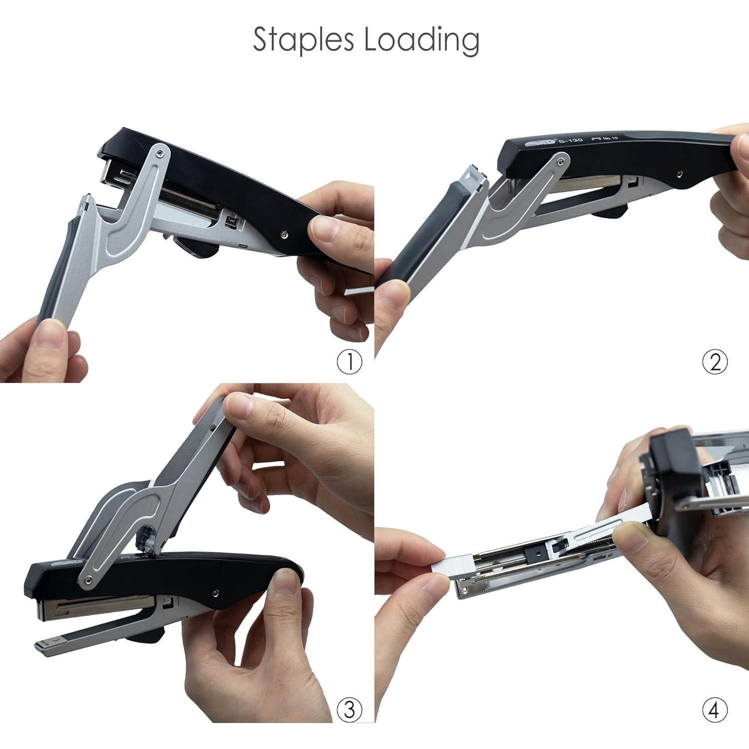 Grapadora de Mano Carimee Metal Resistente Negra NO.10