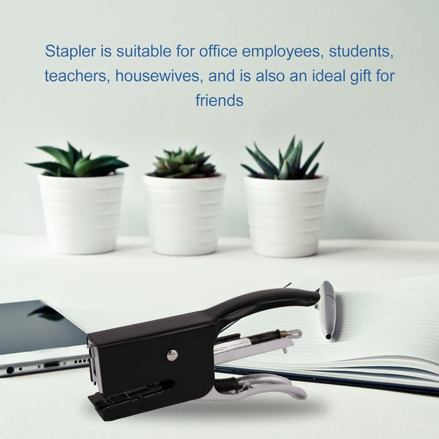 Grapadora de Mano Tomotato Compacta Metal 11.1x5.2cm