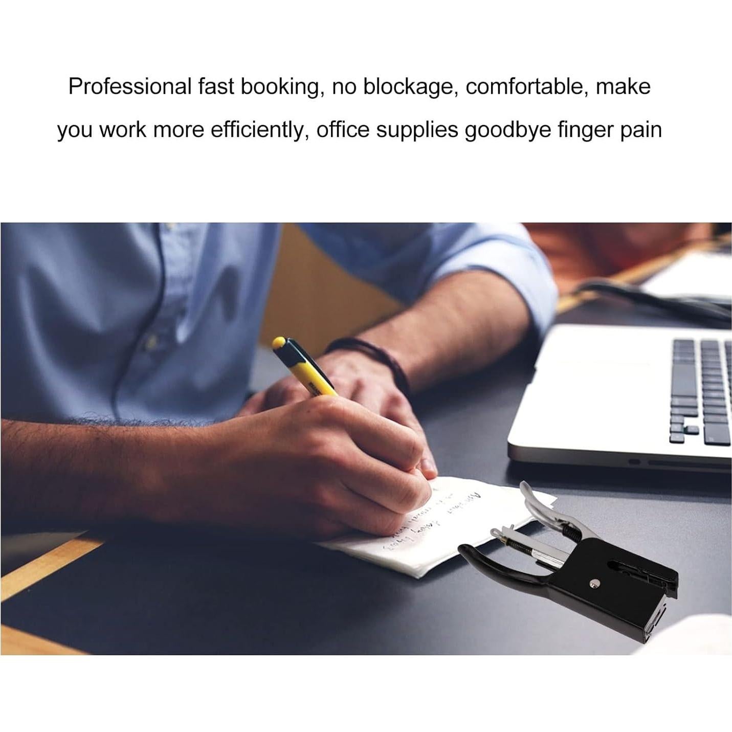 Grapadora de Mano Tomotato Compacta Metal 11.1x5.2cm