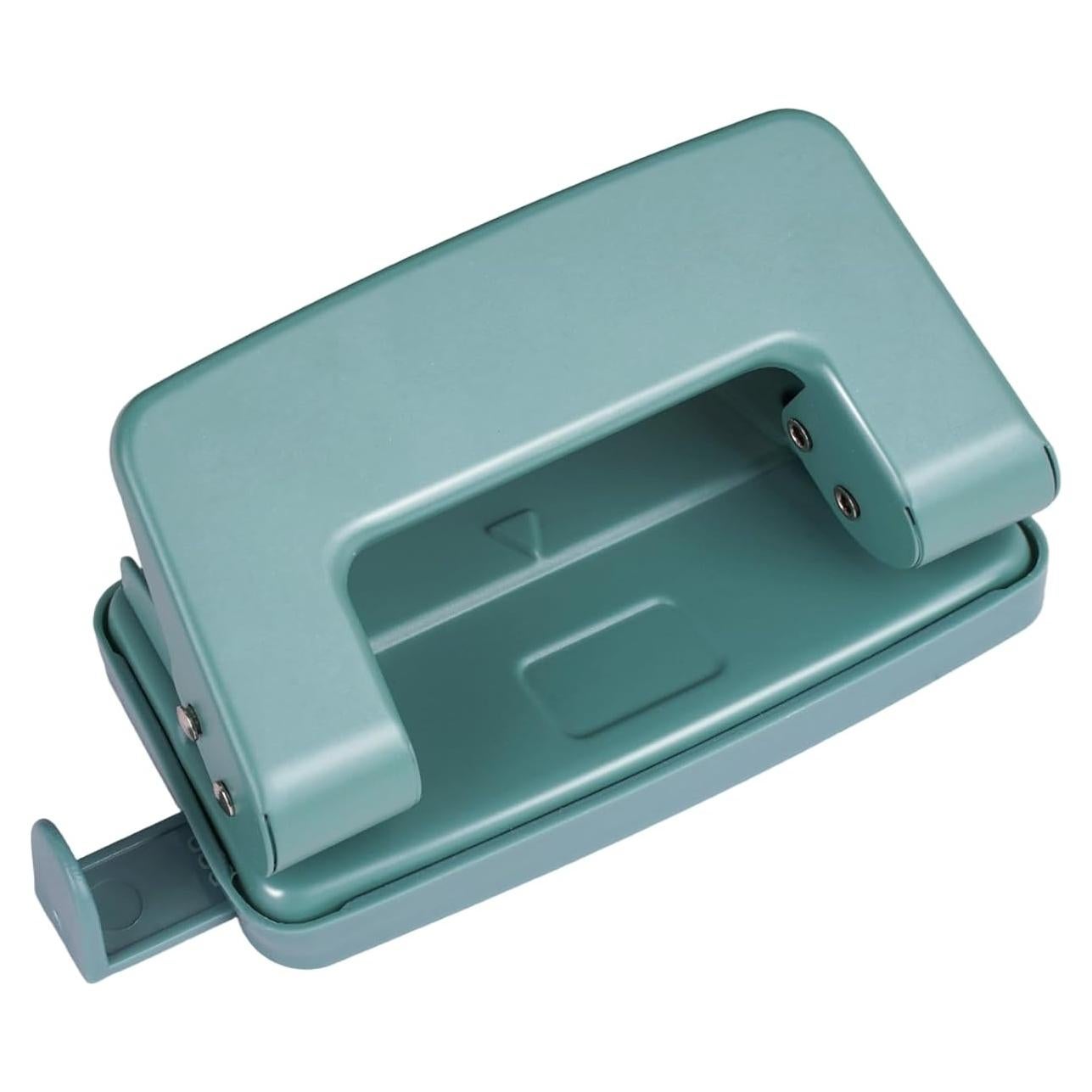 Perforadora de 2 Agujeros Jeqqinuz Verde para Carpeta - 10 Hojas