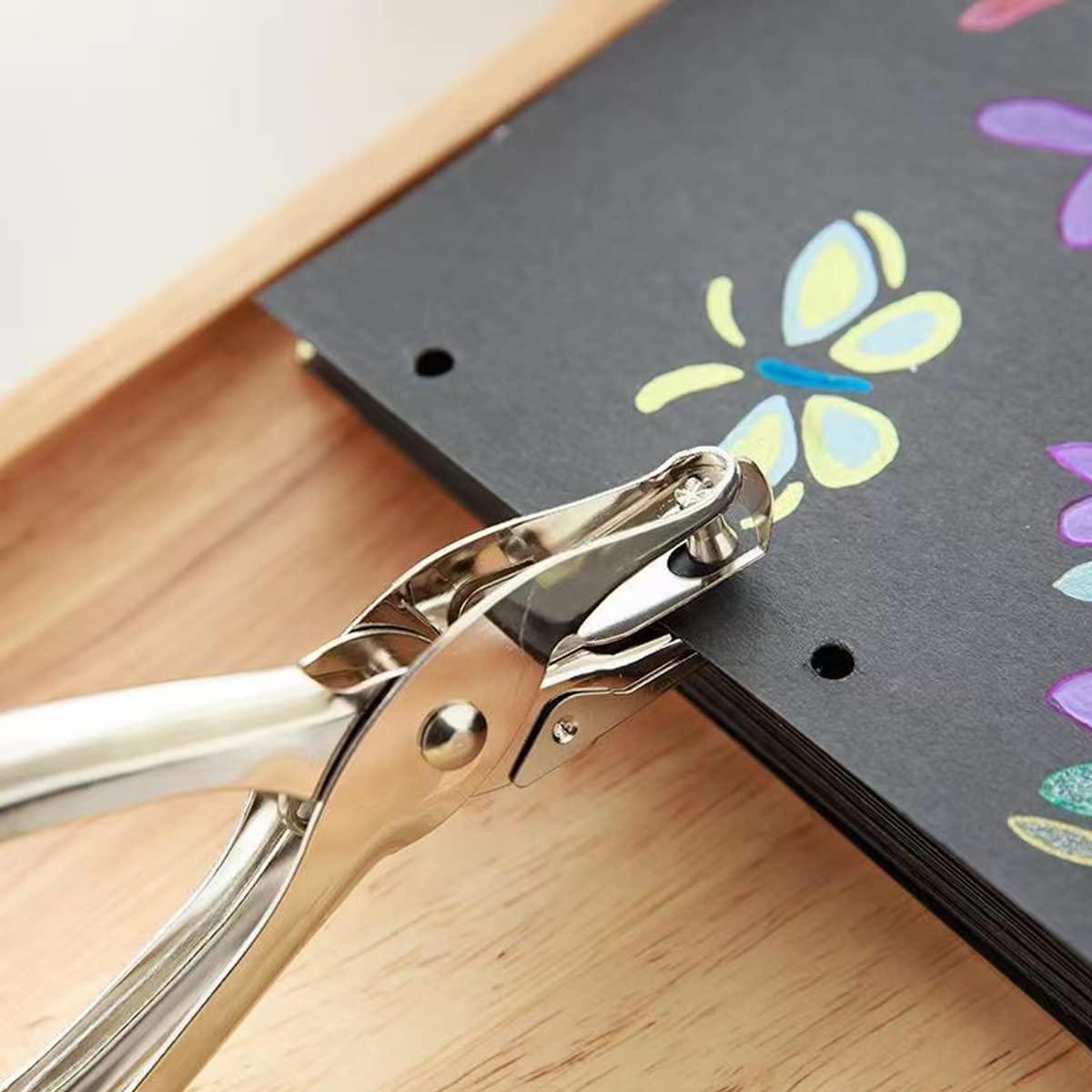 Perforadora de Papel HZMM 2 Pcs 1/4 y 1/8 Pulgada 8 Hojas