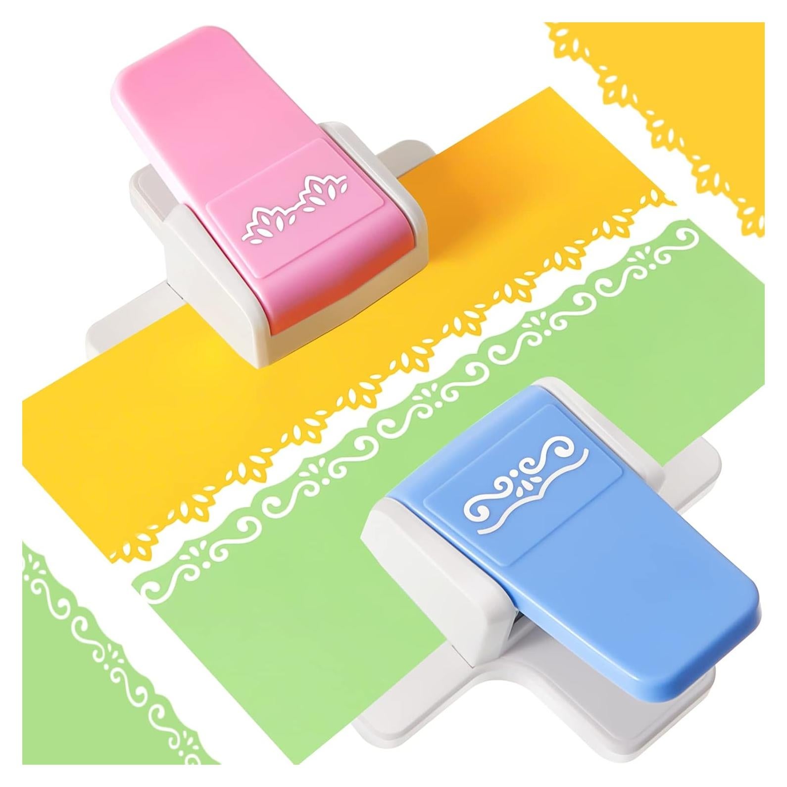 Perforadora de Papel Gueevin 2 Pcs Borde Floral y S 11.94 cm