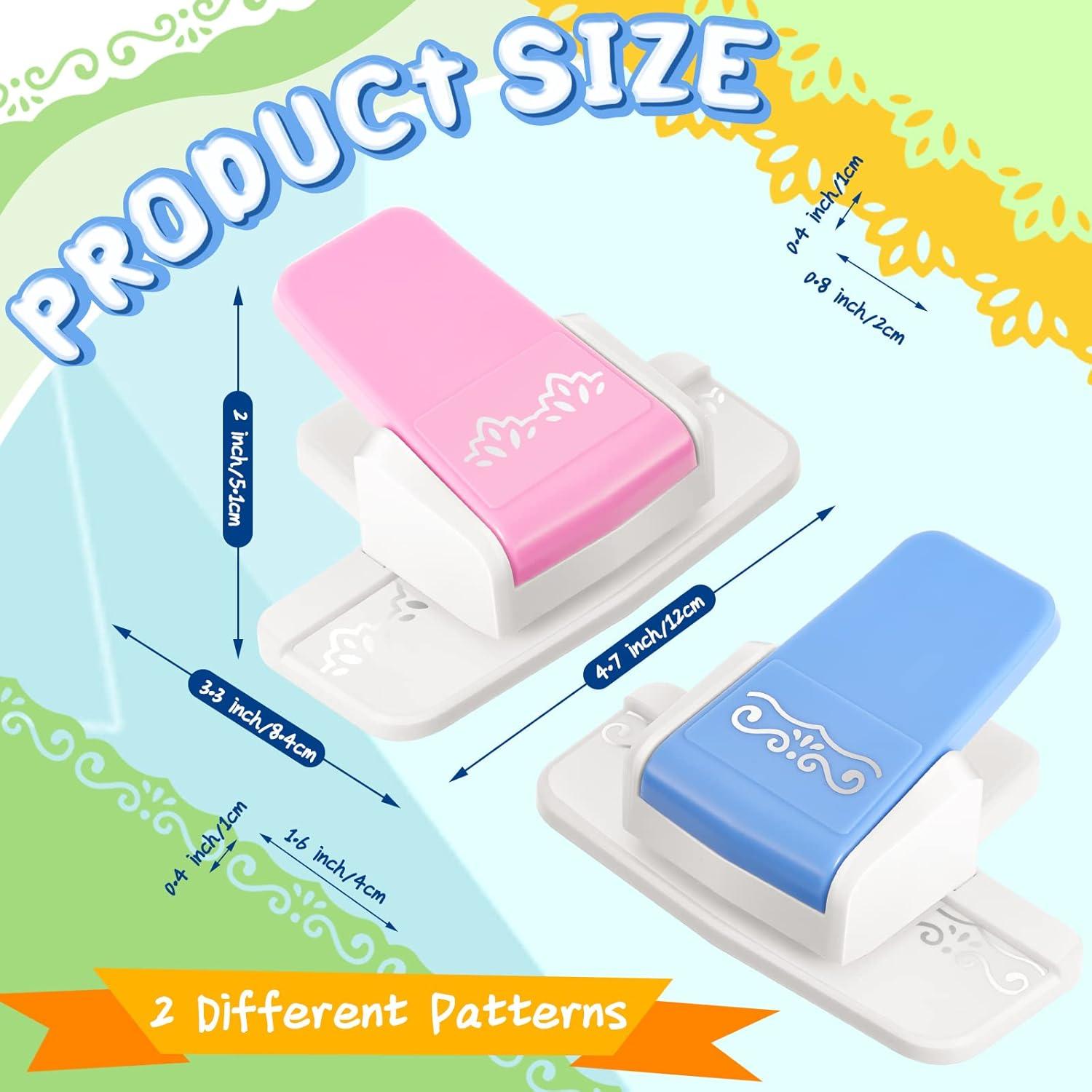 Perforadora de Papel Gueevin 2 Pcs Borde Floral y S 11.94 cm