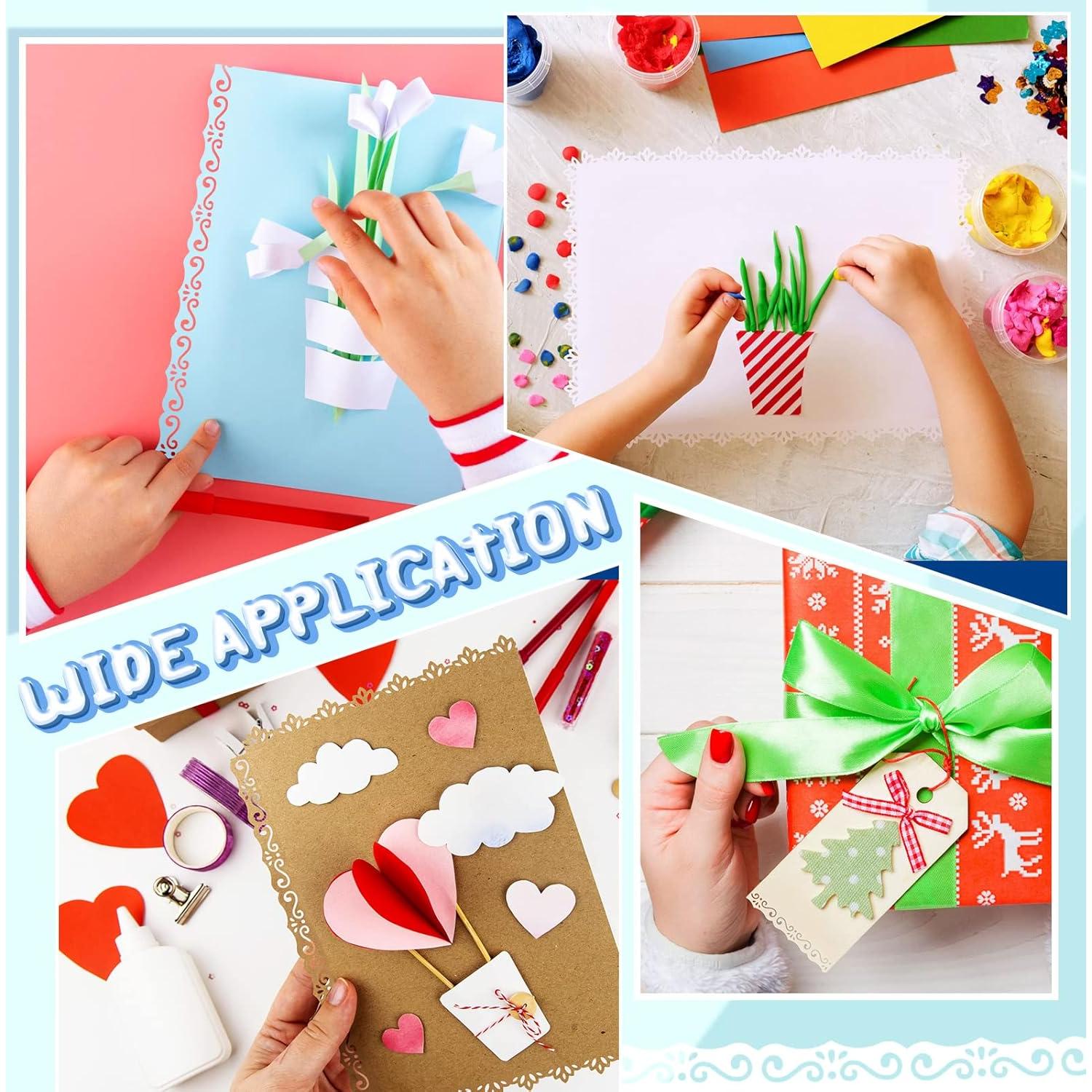 Perforadora de Papel Gueevin 2 Pcs Borde Floral y S 11.94 cm