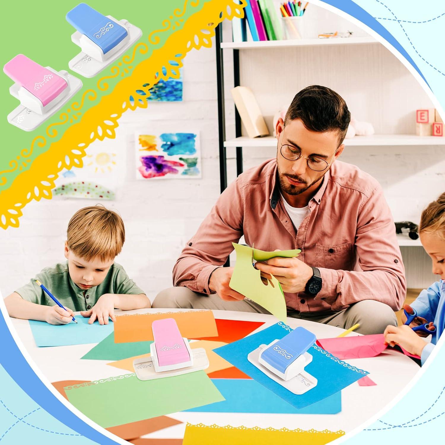 Perforadora de Papel Gueevin 2 Pcs Borde Floral y S 11.94 cm